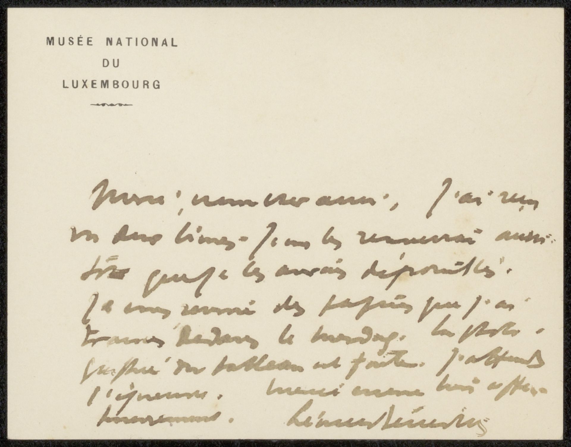 Brief aan Philip Zilcken by Léonce Bénédite