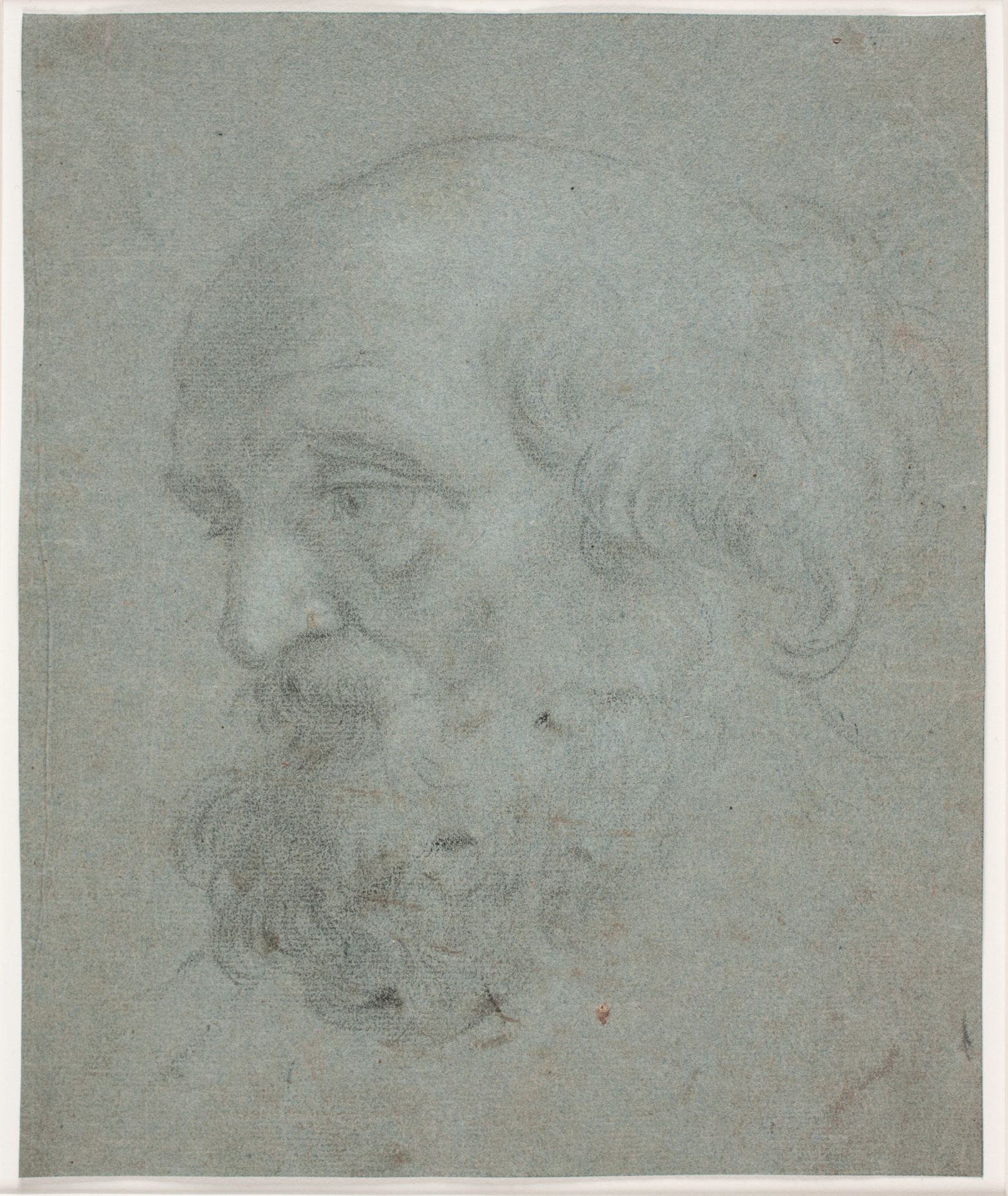Skægget mandshoved (Apostlen Peter) by Hendrik Krock