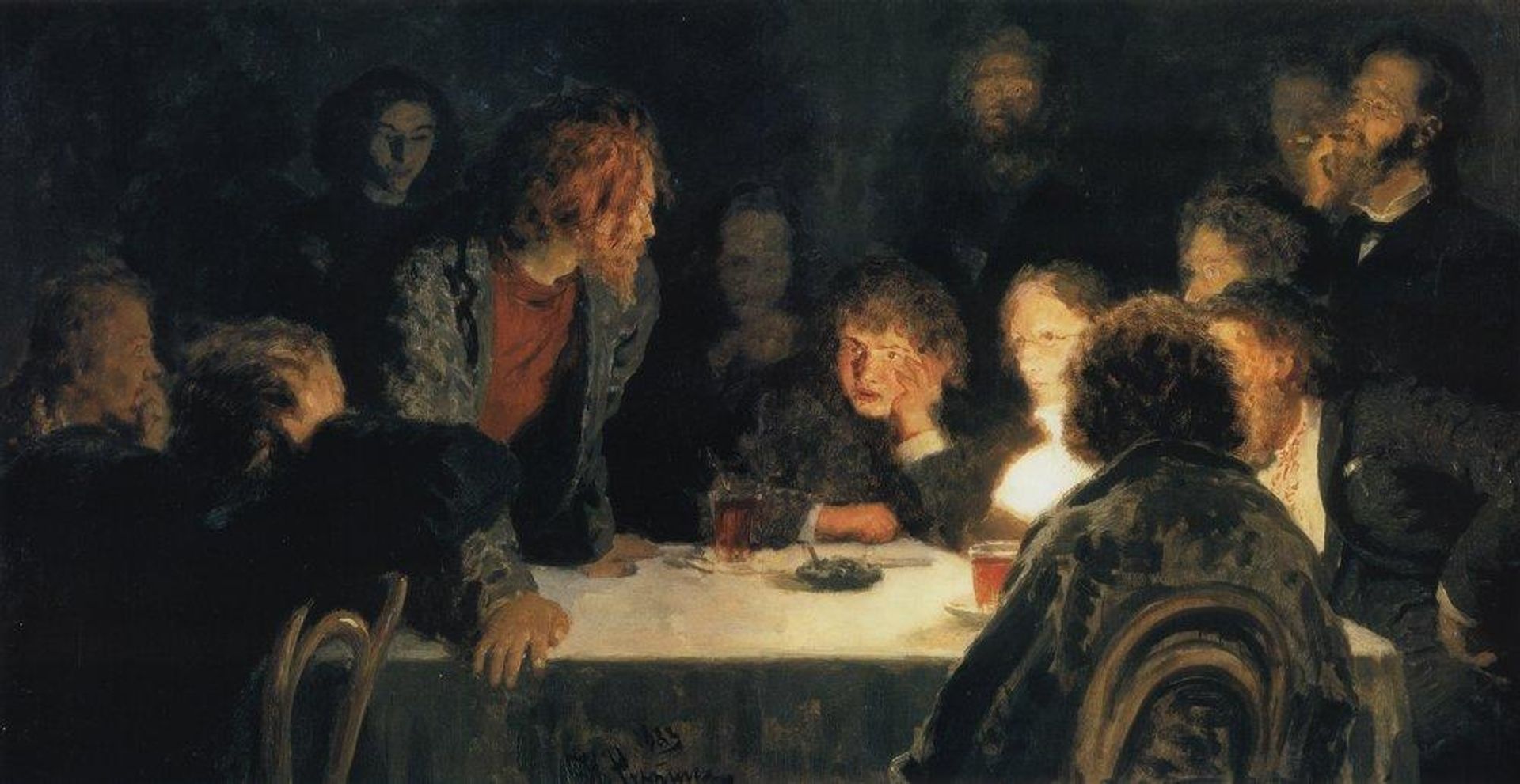 The Revolutionary Meeting by Ilya Repin