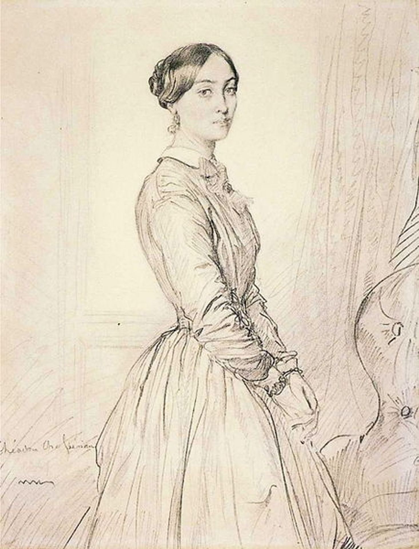 Portrait of Mme Borg de Balsan by Théodore Chassériau