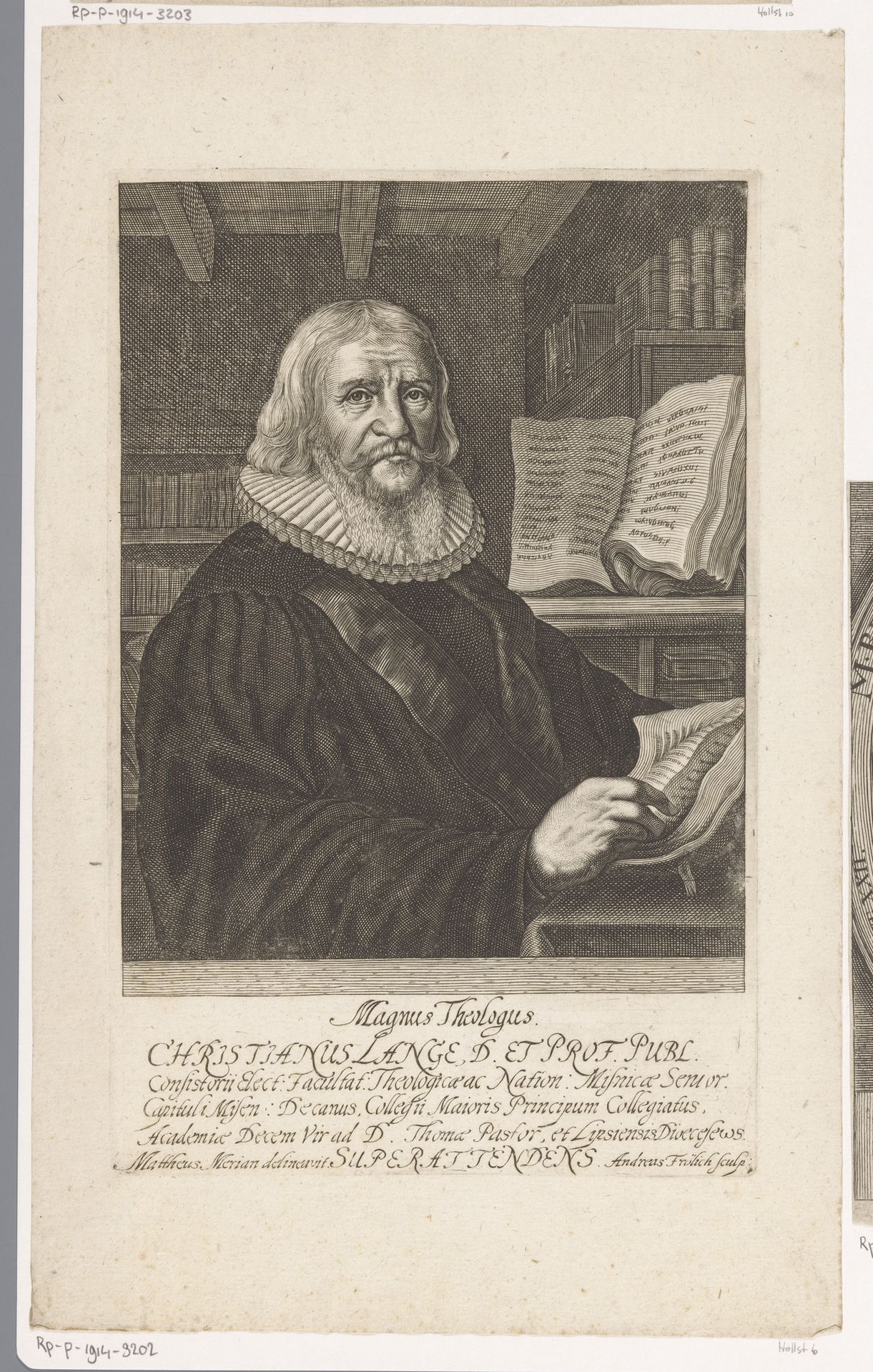 Portret van Christian Lange by Andreas Frölich