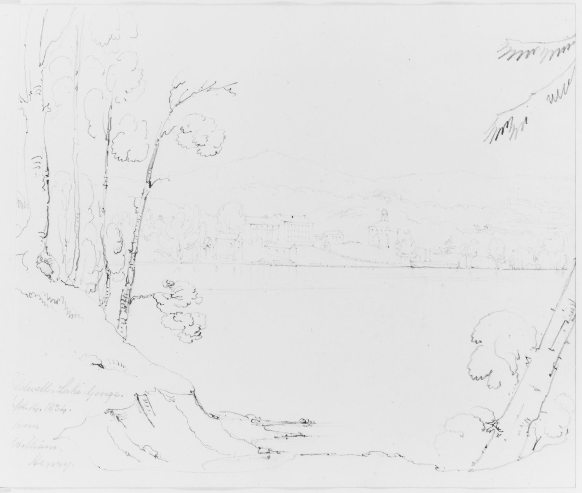 View of Caldwell (from Sketchbook) by John William Casilear