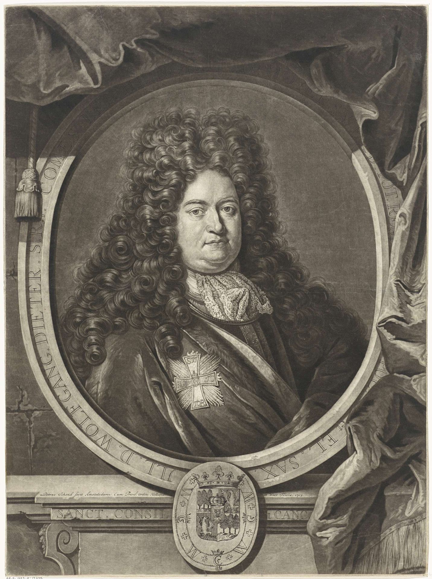 Portret van Wolf Dietrich von Beichlingen by Pieter Schenk