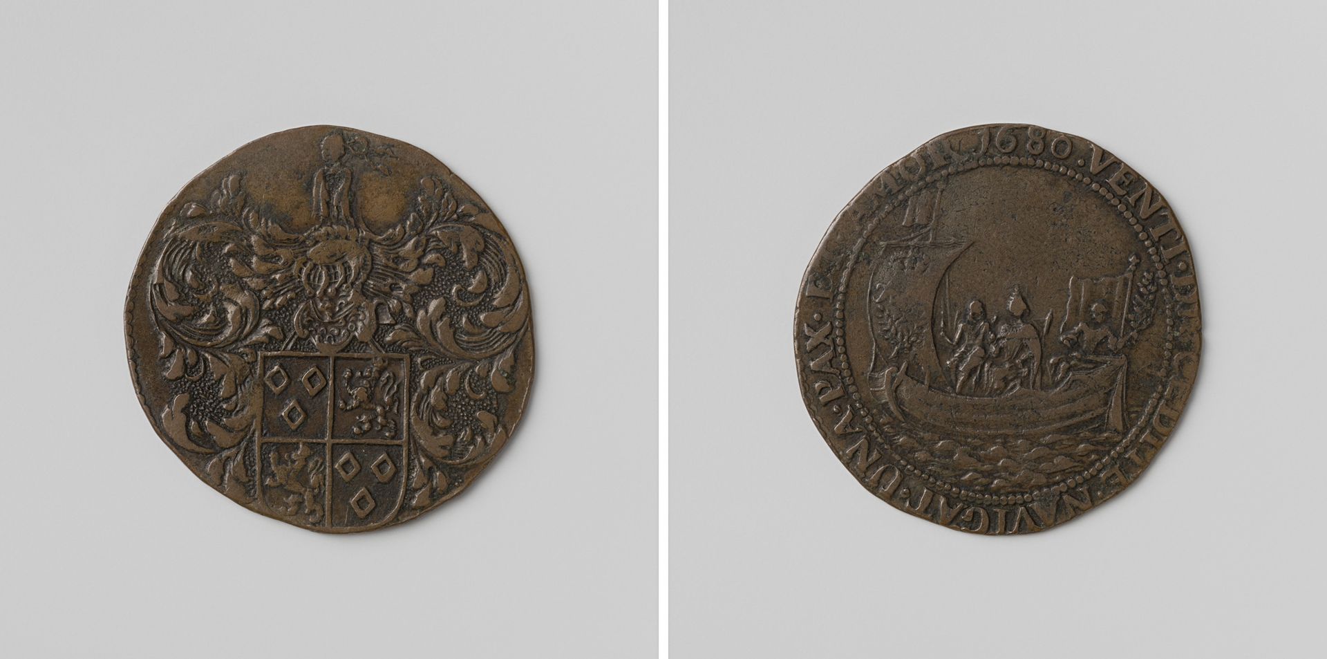 Overtocht van Marie Louise van Orleans naar Spanje, rekenpenning van Jacques Louis Madoets, heer van Boetsvaert, vijftigste intendant van de vaart van Brussel by Anonymous