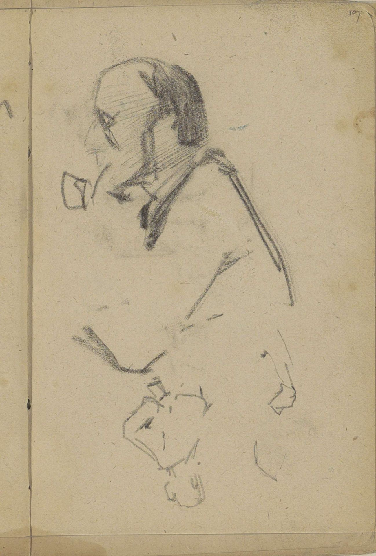 Pijprokende man by George Hendrik Breitner