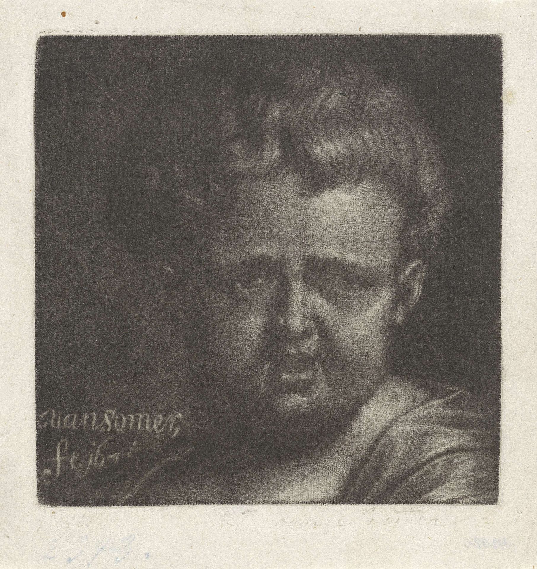 Buste van een kind by Jan van Somer