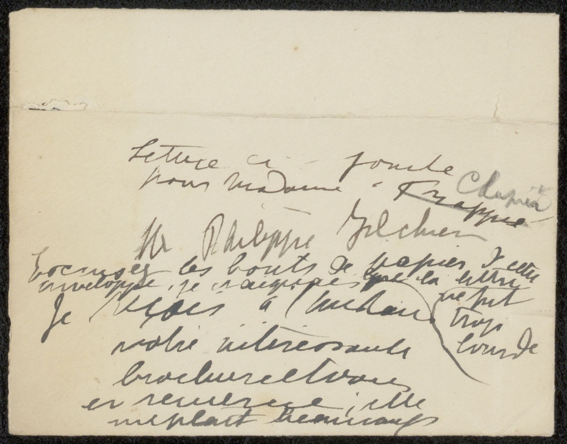 Brief aan Philip Zilcken by Maria Biermé