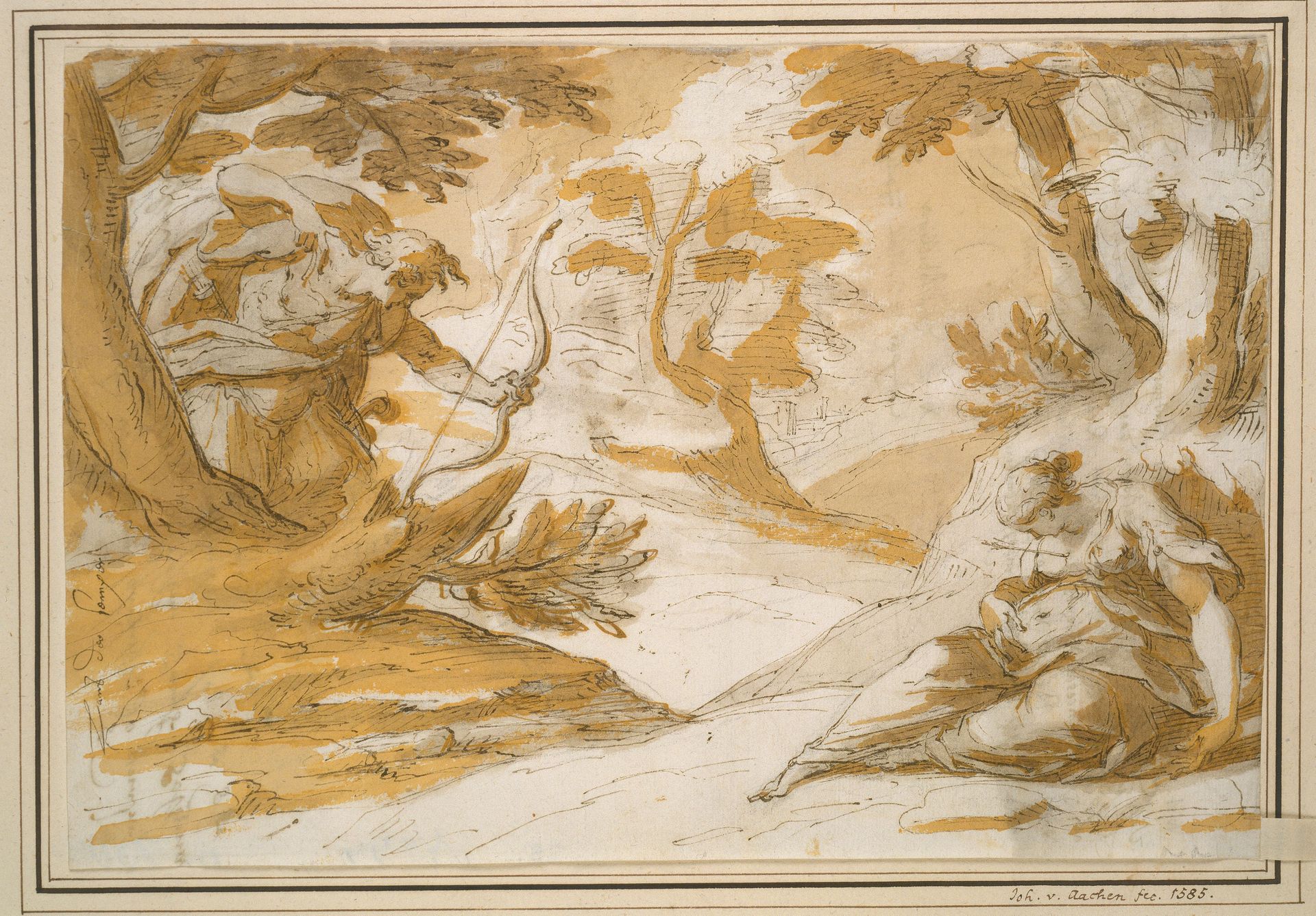 Cephalus kills Procris by Hans von Aachen