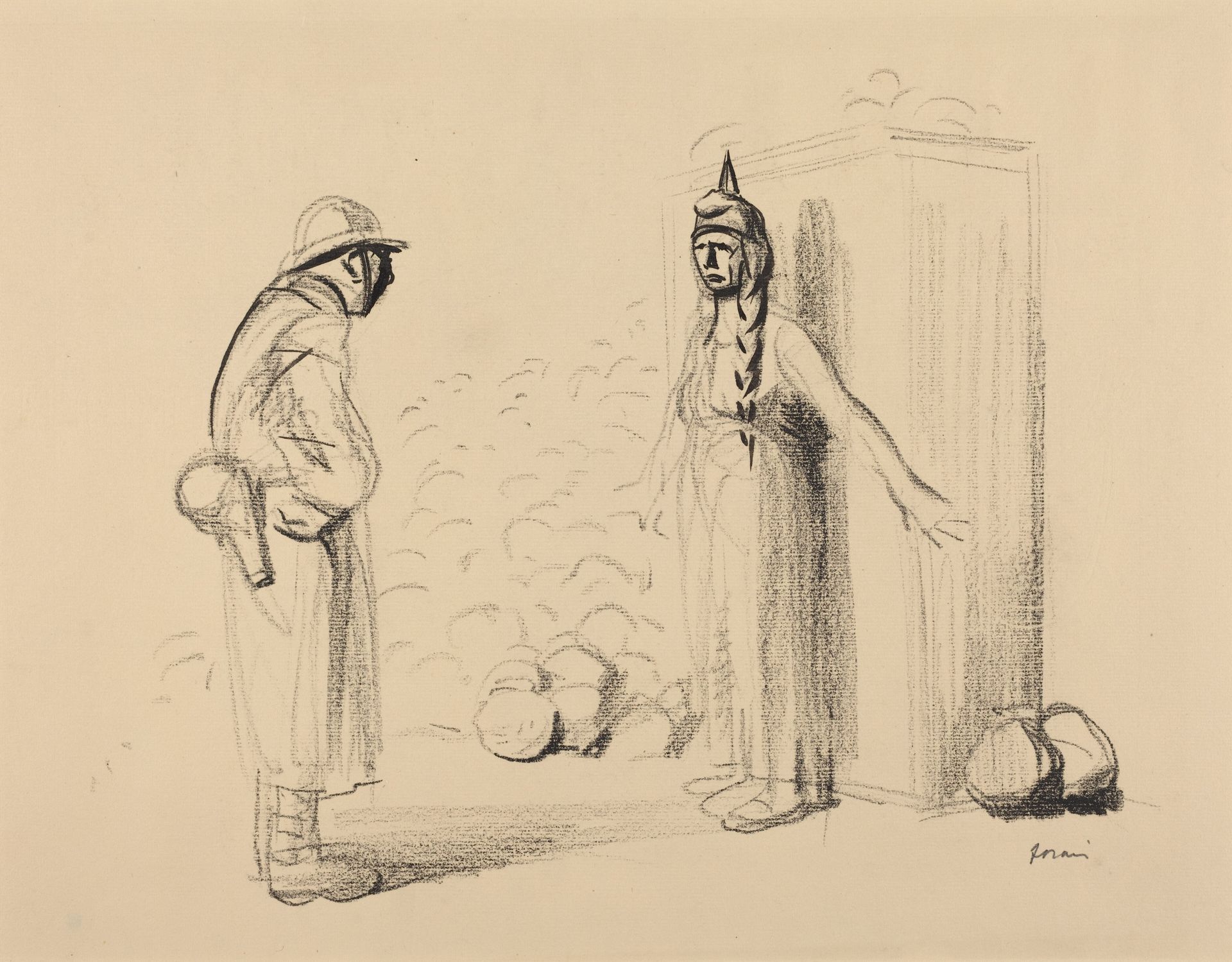 Hiding the "louis" by Jean-Louis Forain
