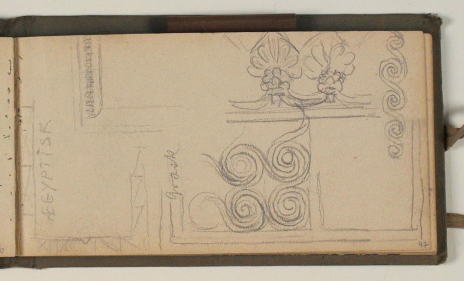 Studier af ornamenter, samt notater by Niels Larsen Stevns