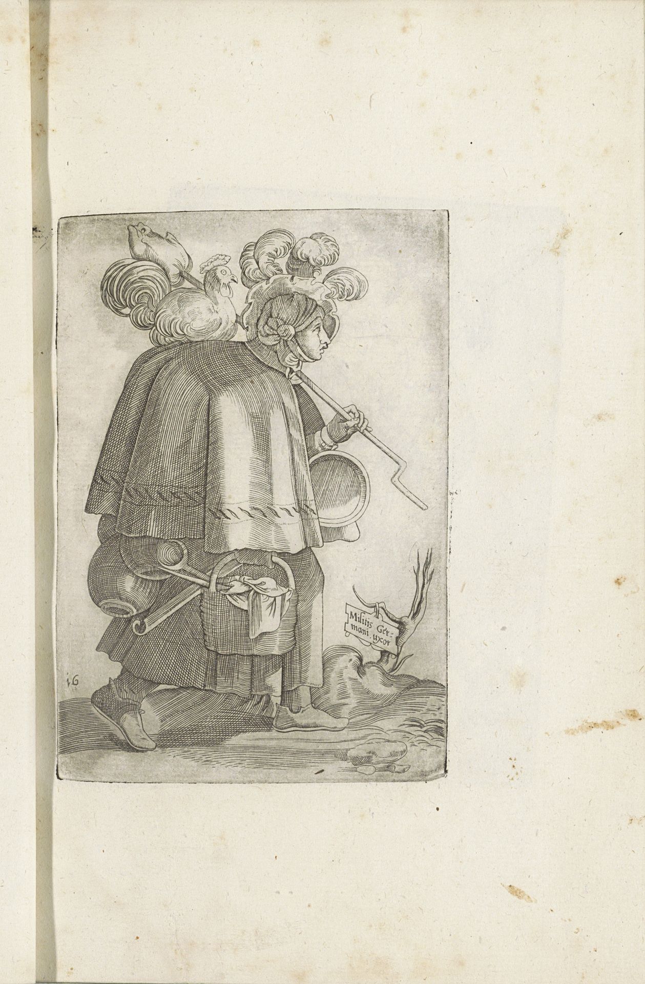 Duitse soldatenvrouw of marketentster by Ferando Bertelli