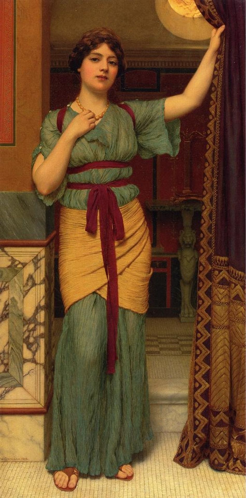 A Pompeian Lady by John William Godward