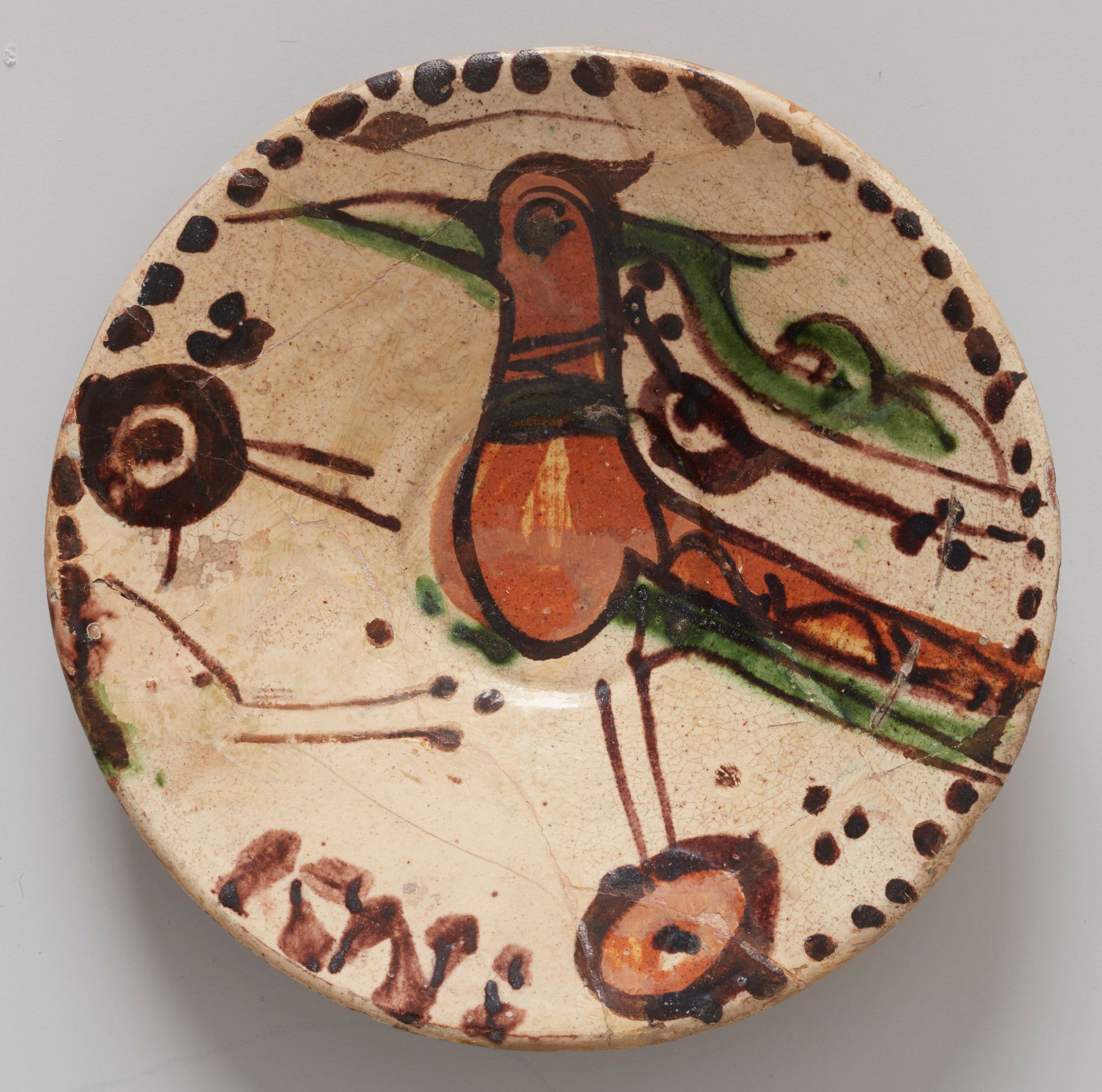 Bowl with bird motif by Anonymous