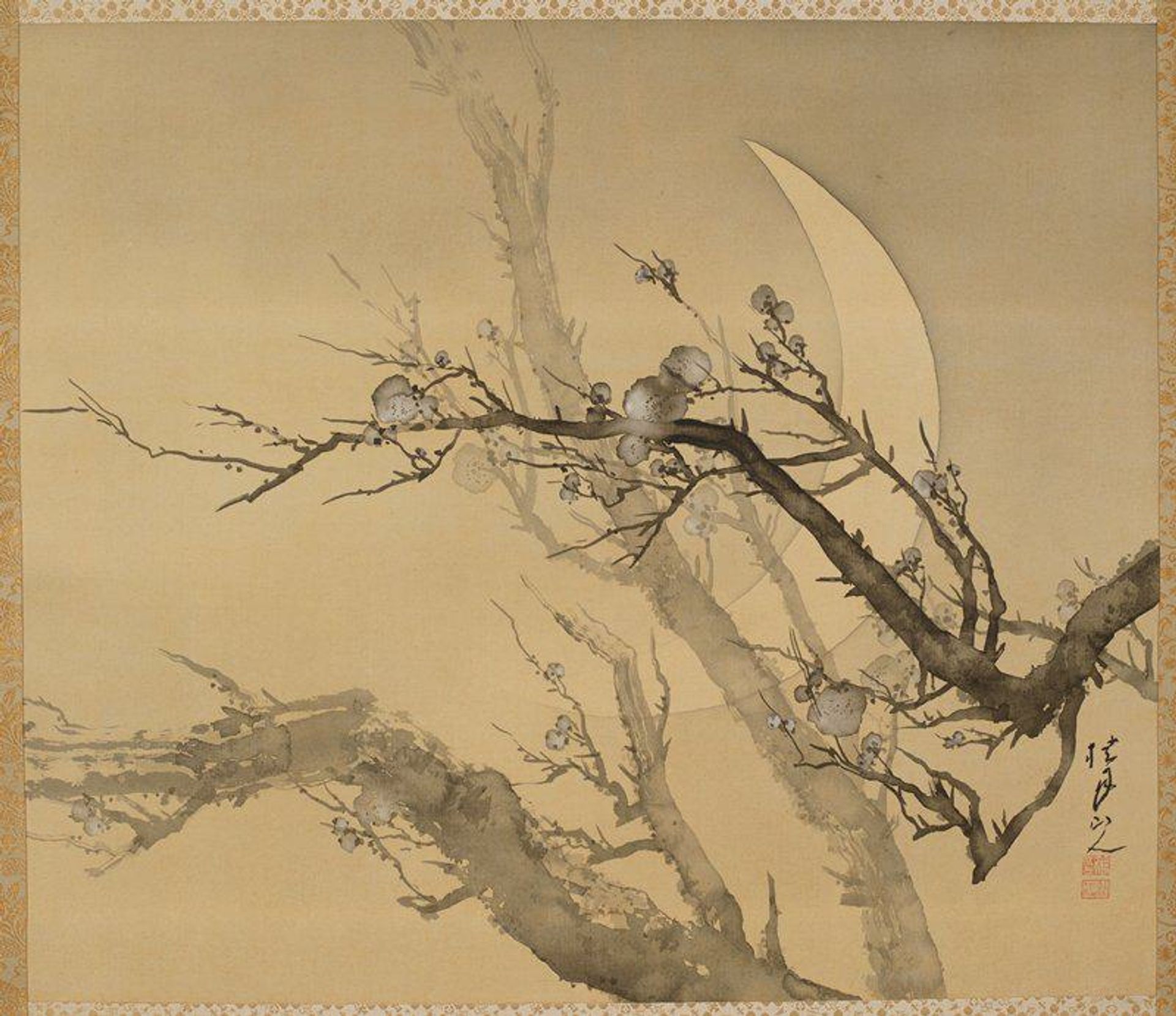 Plum Blossoms Under the Winter Moon by Matsubayashi Keigetsu