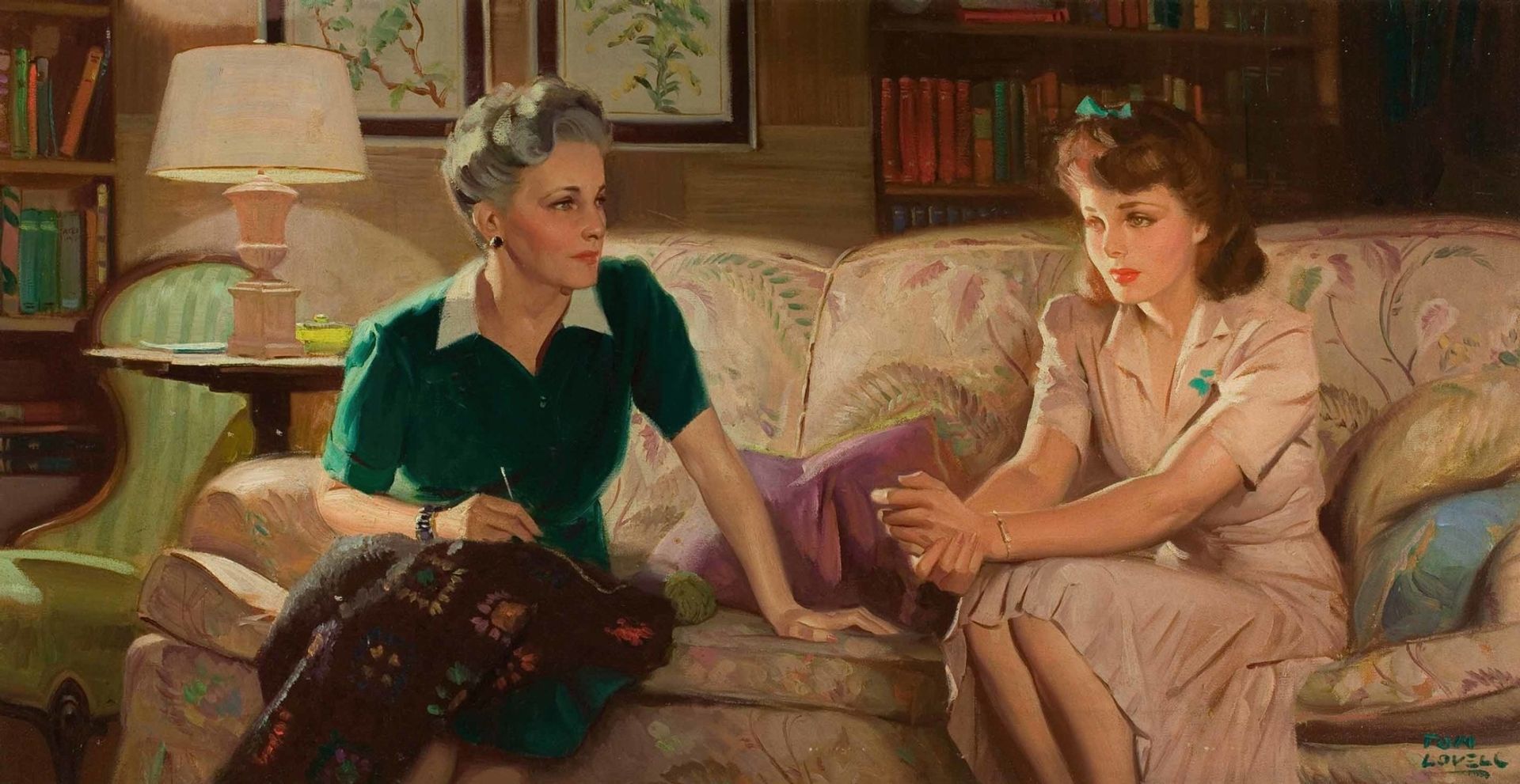 The Conversation by Tom Lovell