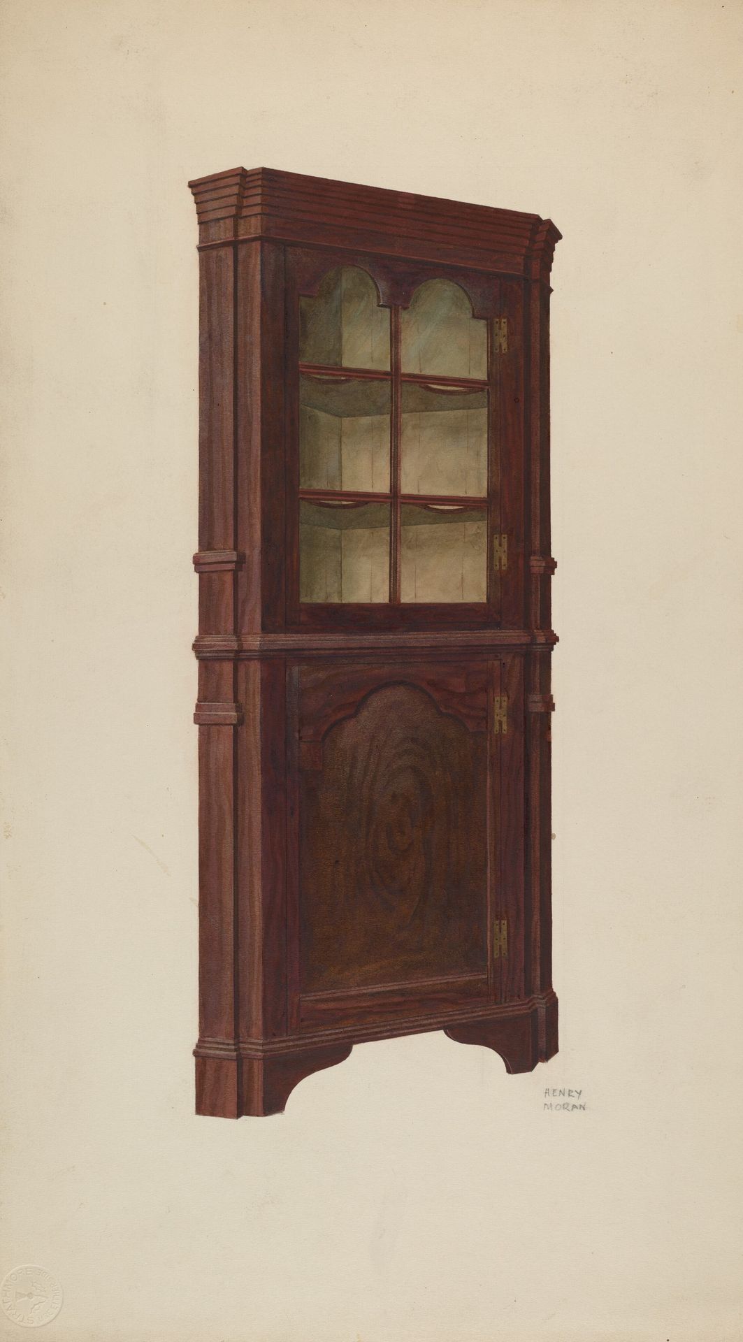 Corner Cupboard by Henry Moran