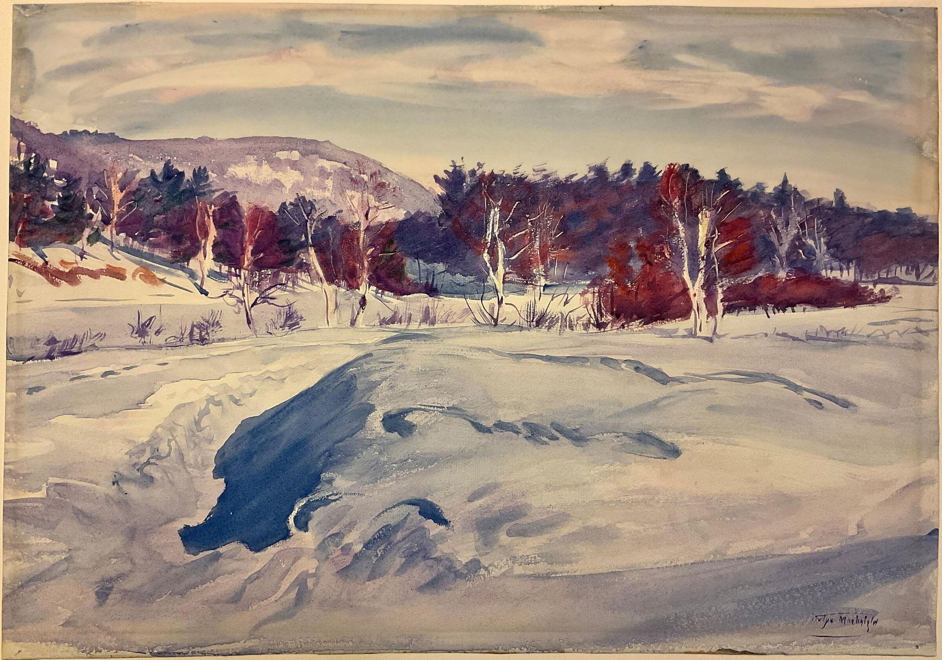 Winter Landscape by Dodge Macknight