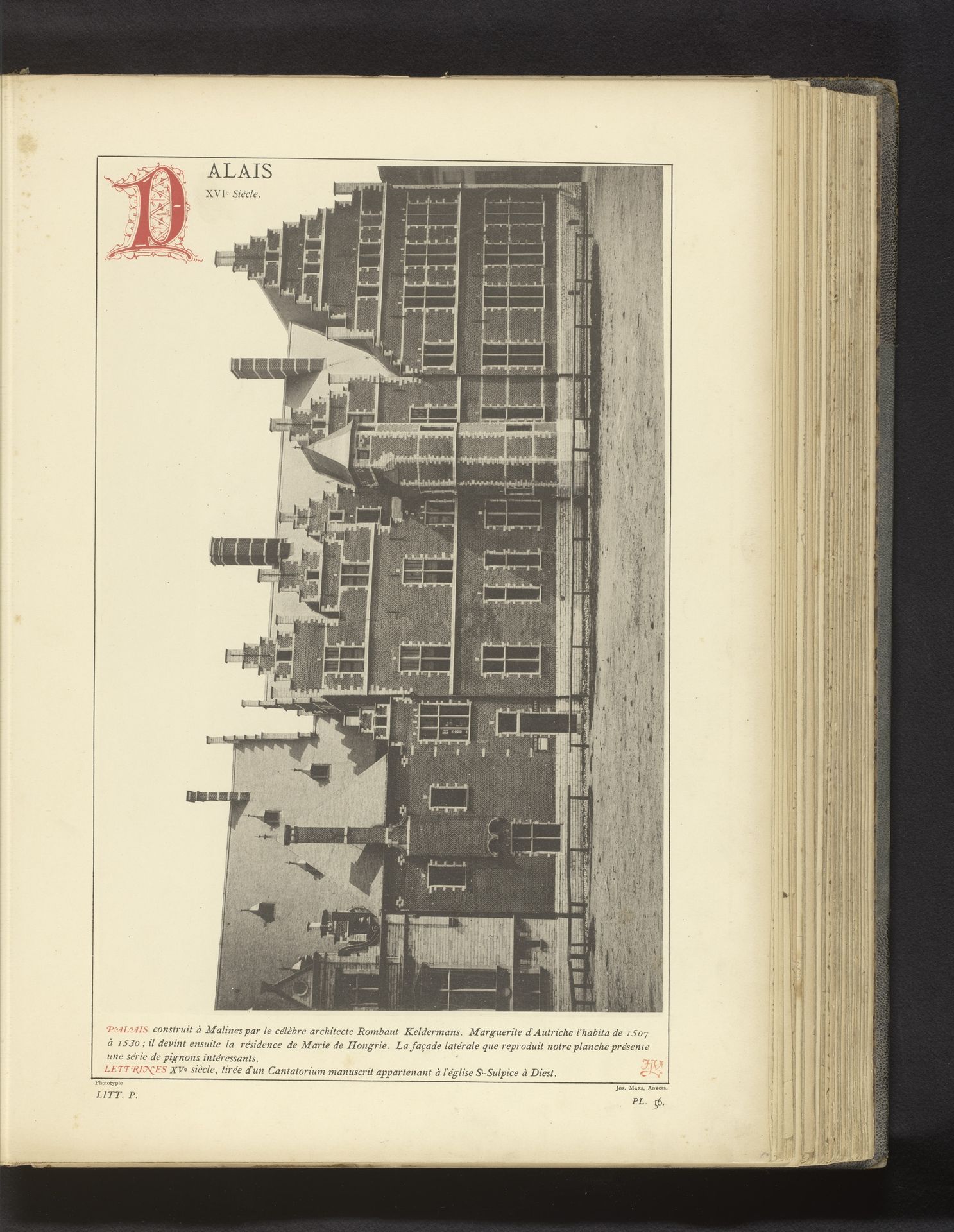 Binnenplaats van het Hof van Savoye te Mechelen by Anonymous