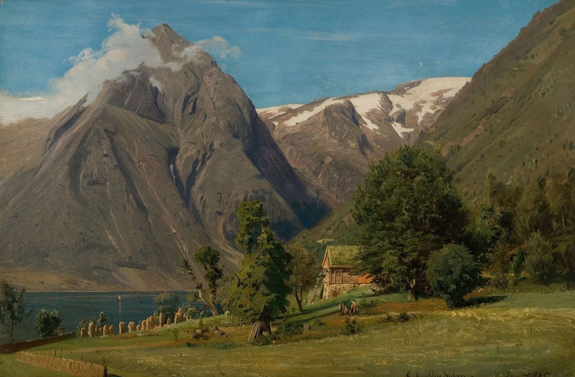 Sommerdag, Balestrand by Amaldus Nielsen