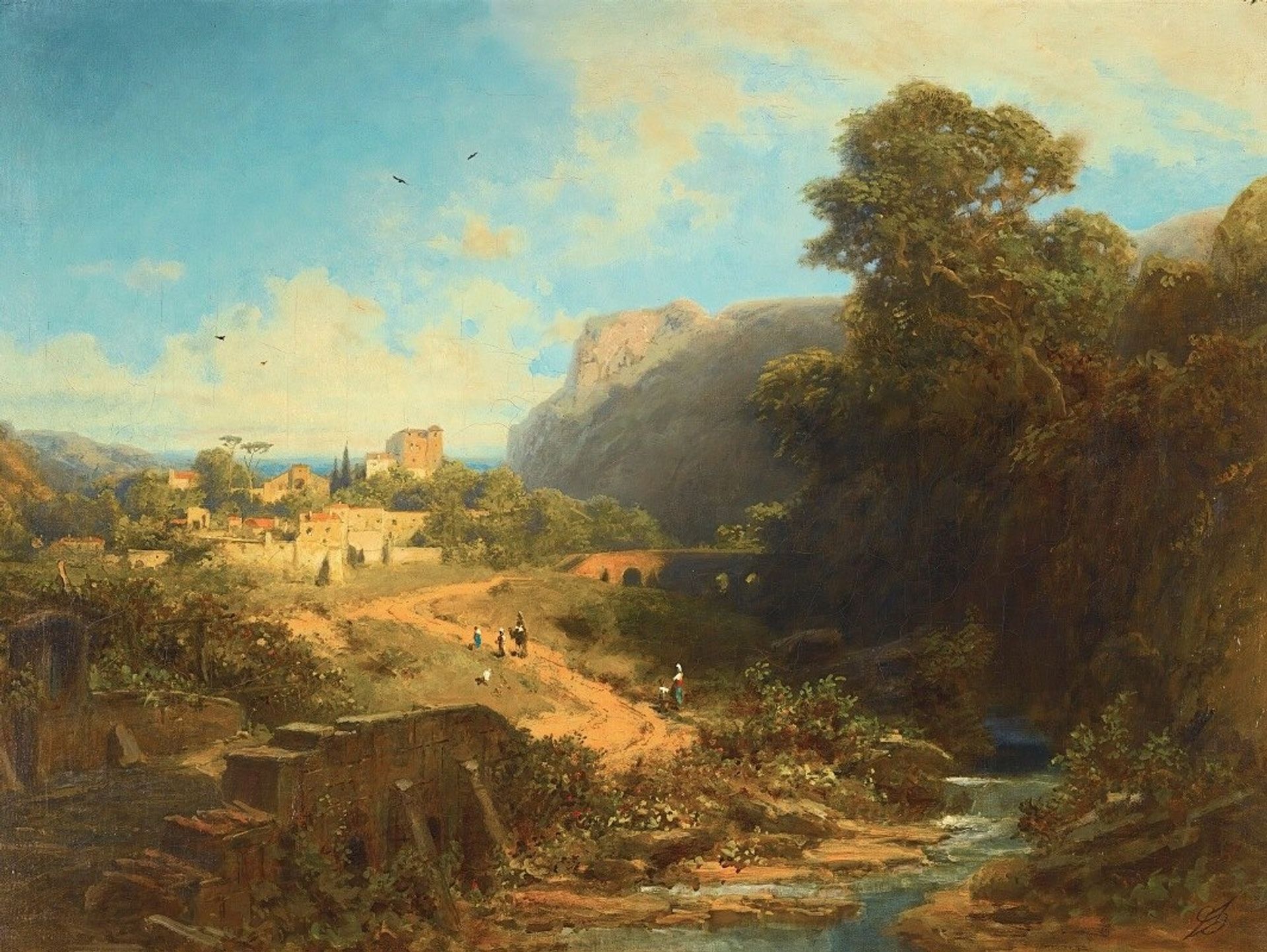 Italienische Landschaft by Carl Spitzweg