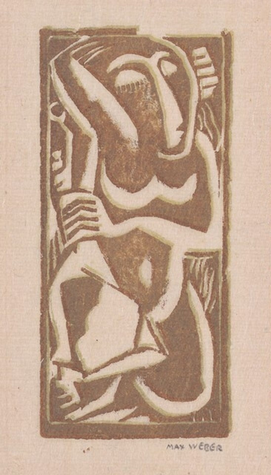 Nude with Upraised Arm by Max Weber