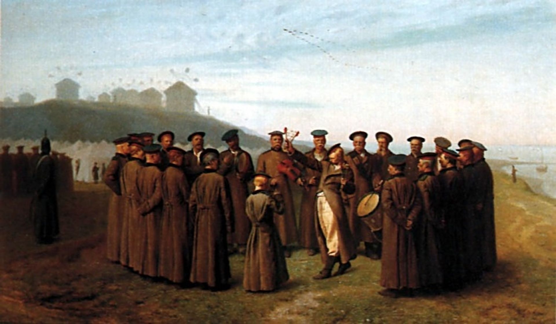 Recreation in a Russian Camp by Jean-Léon Gérôme