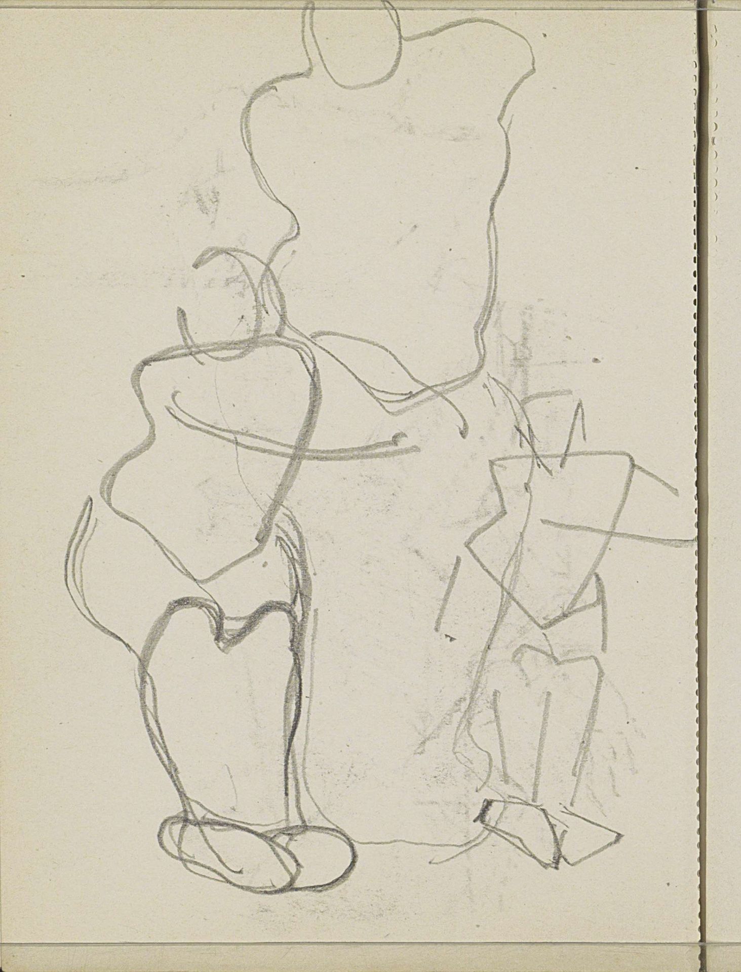 Staande figuren met gebogen knieën by Reijer Stolk