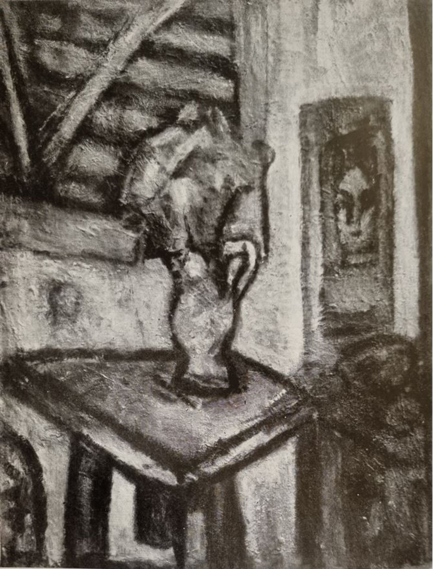 Czóbel Béla, Virágcserép Szobor Állvánnyal 1932 by Bela Czobel