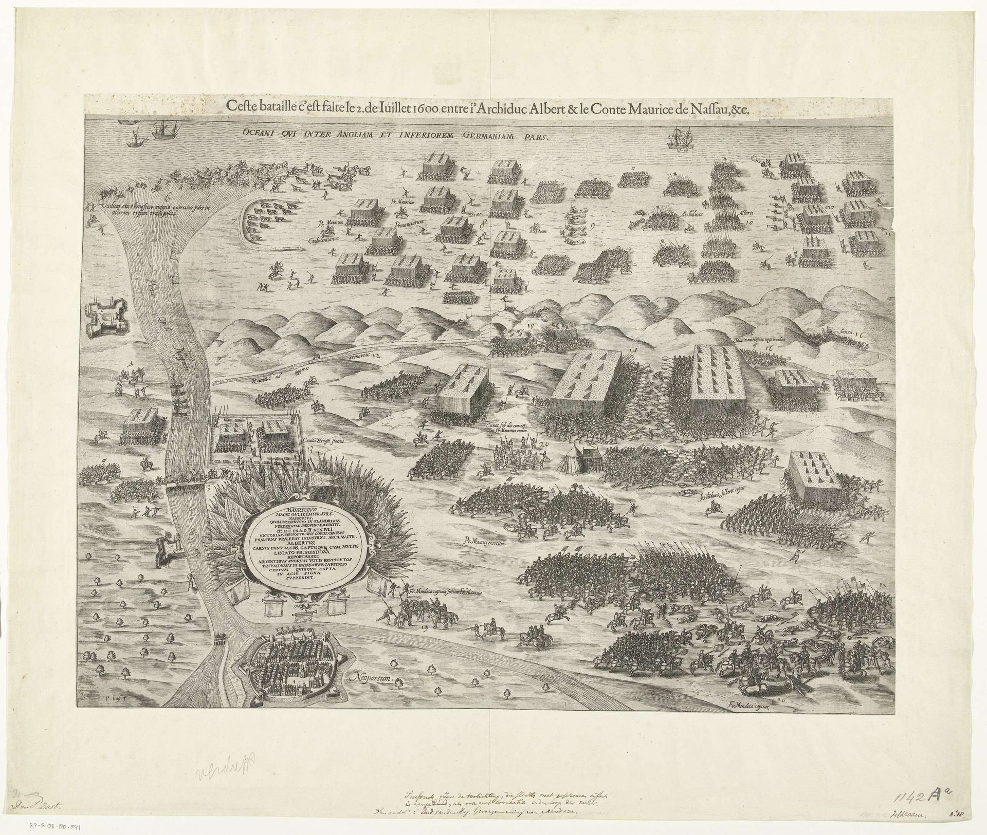 Slag bij Nieuwpoort, 1600 by Pieter Bast