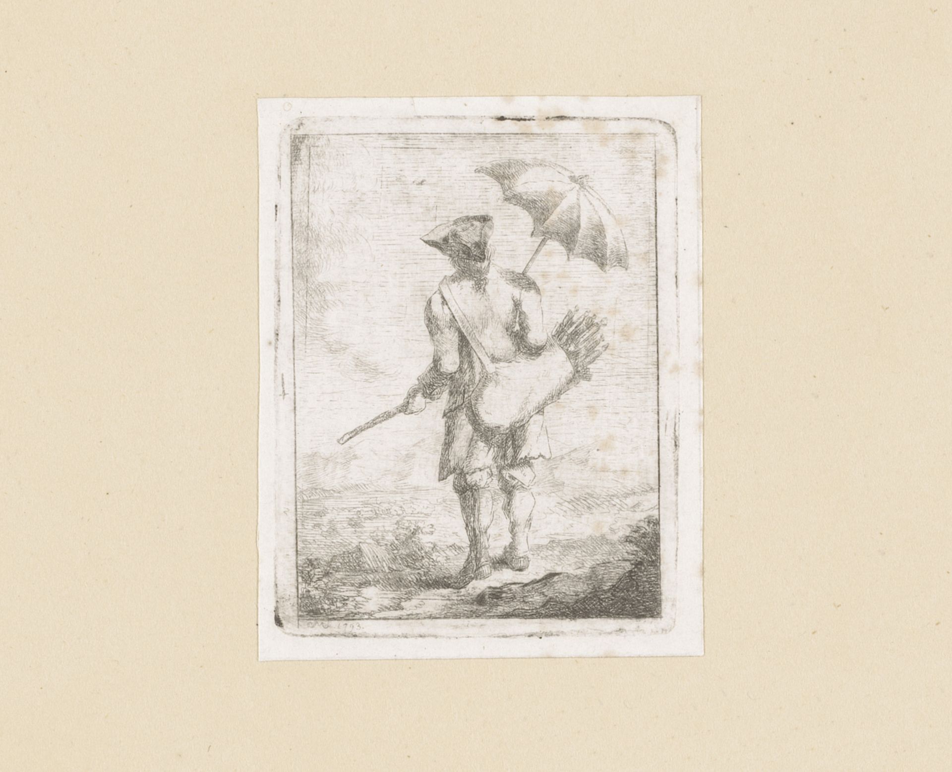 Parapluverkoper by Johann Ludwig Ernst Morgenstern