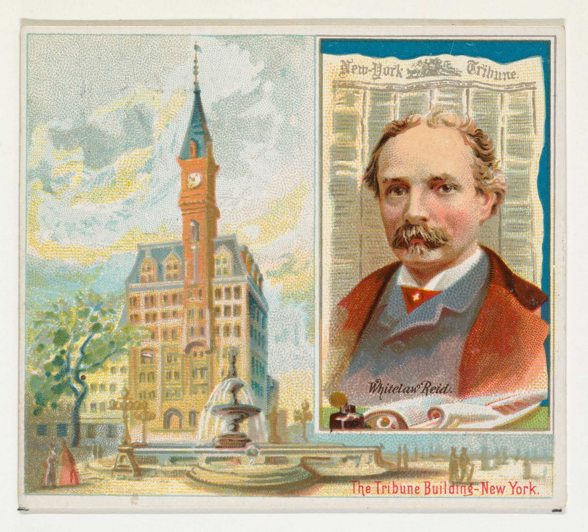 Whitelaw Reid, New York Tribune, from the American Editors series (N35) for Allen & Ginter Cigarettes by Allen & Ginter