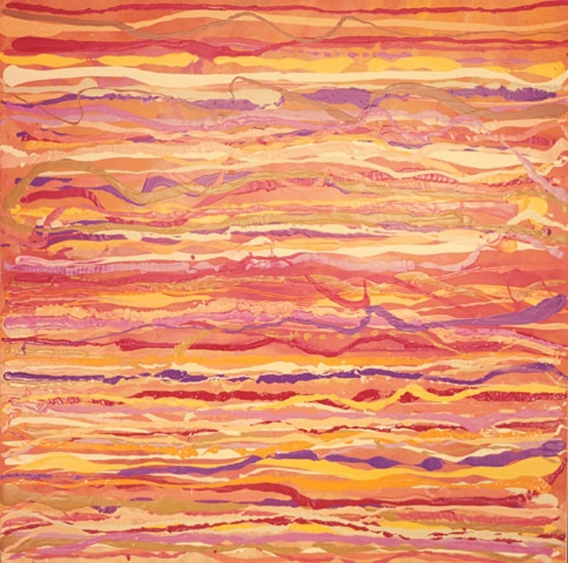 All Over Pour Painting by Ronnie Landfield
