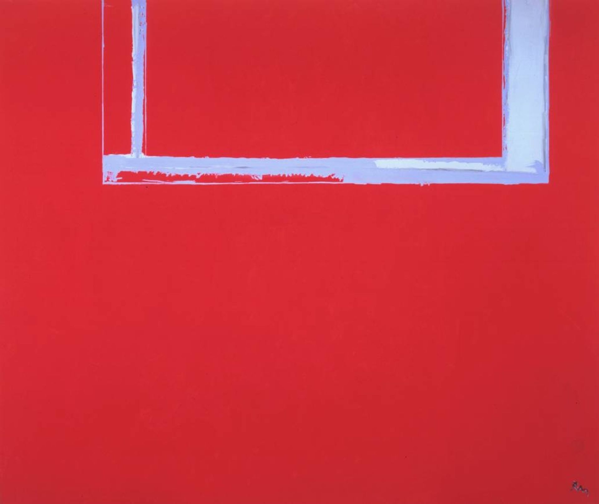 Open No. 122 in Scarlet and Blue by Robert Motherwell