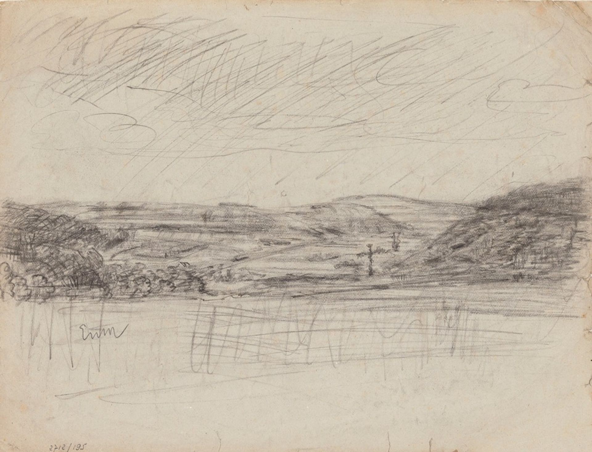 Landscape with a Cross by James Ensor