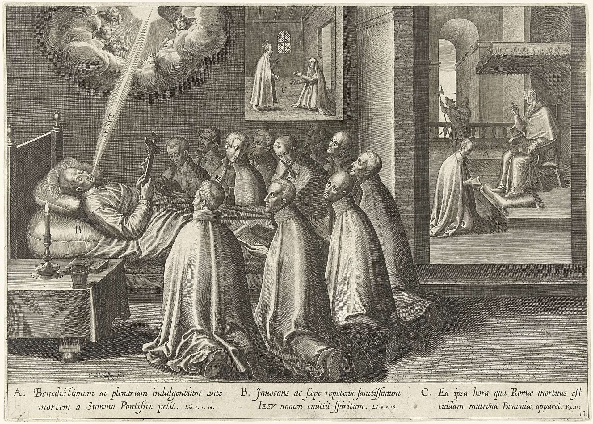 Sterfbed van Ignatius by Karel van Mallery