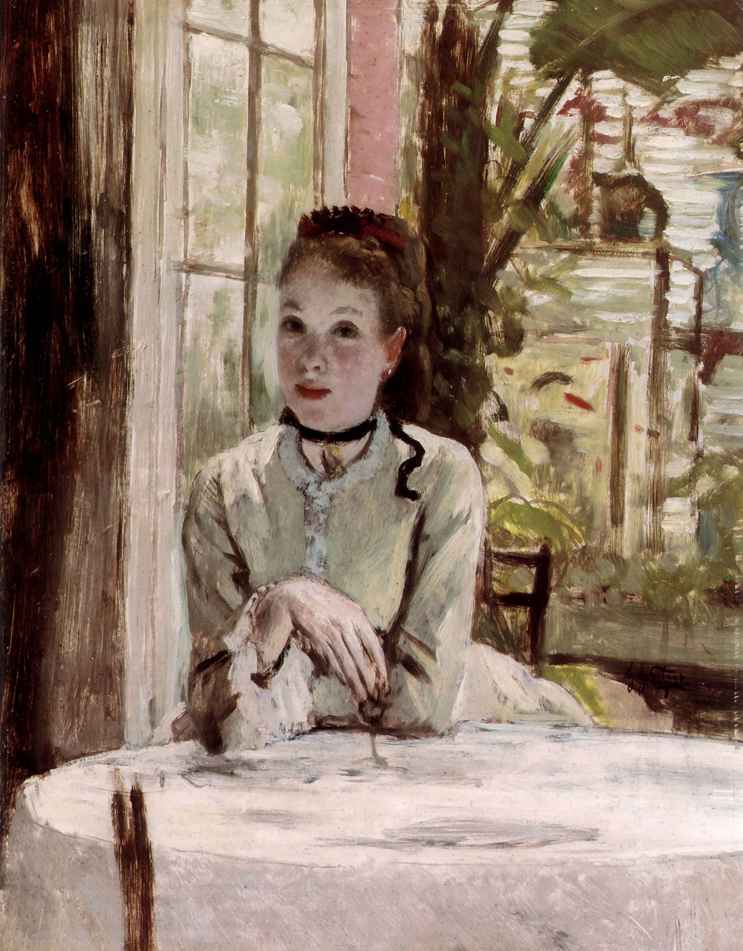 A Woman in an Elegant Interior by James Tissot