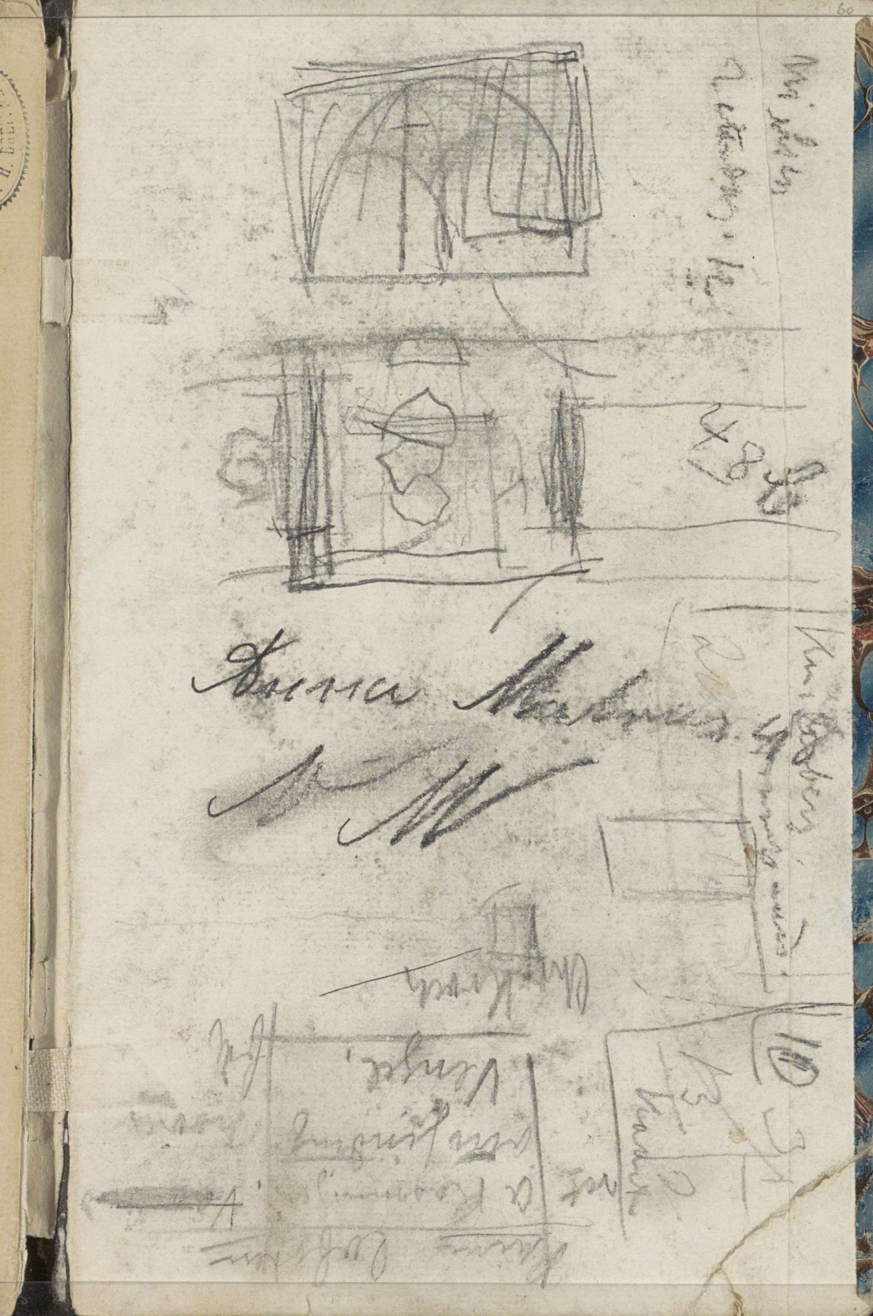 Architectuurstudies by George Hendrik Breitner