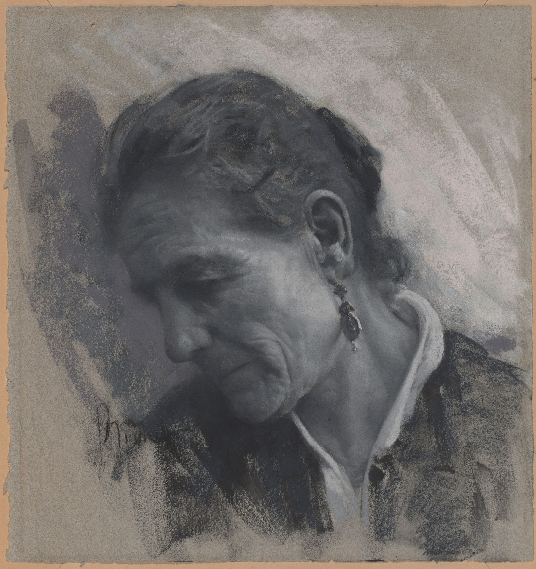 Luisa Carmignani, the Artist's Mother-in-Law by Francesco Paolo Michetti
