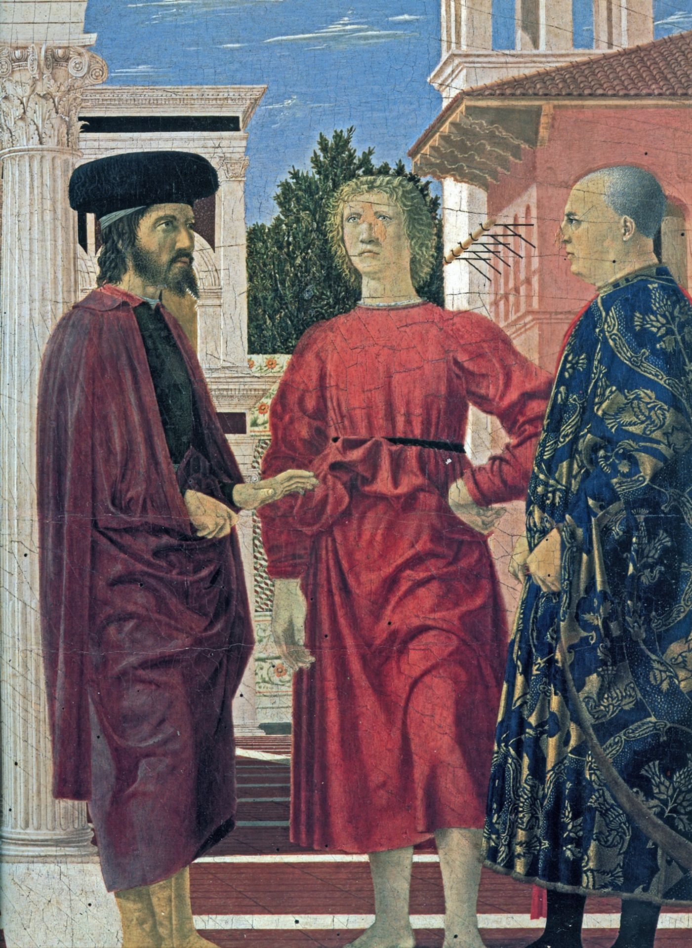 The Flagellation of Christ (detail) by Piero della Francesca