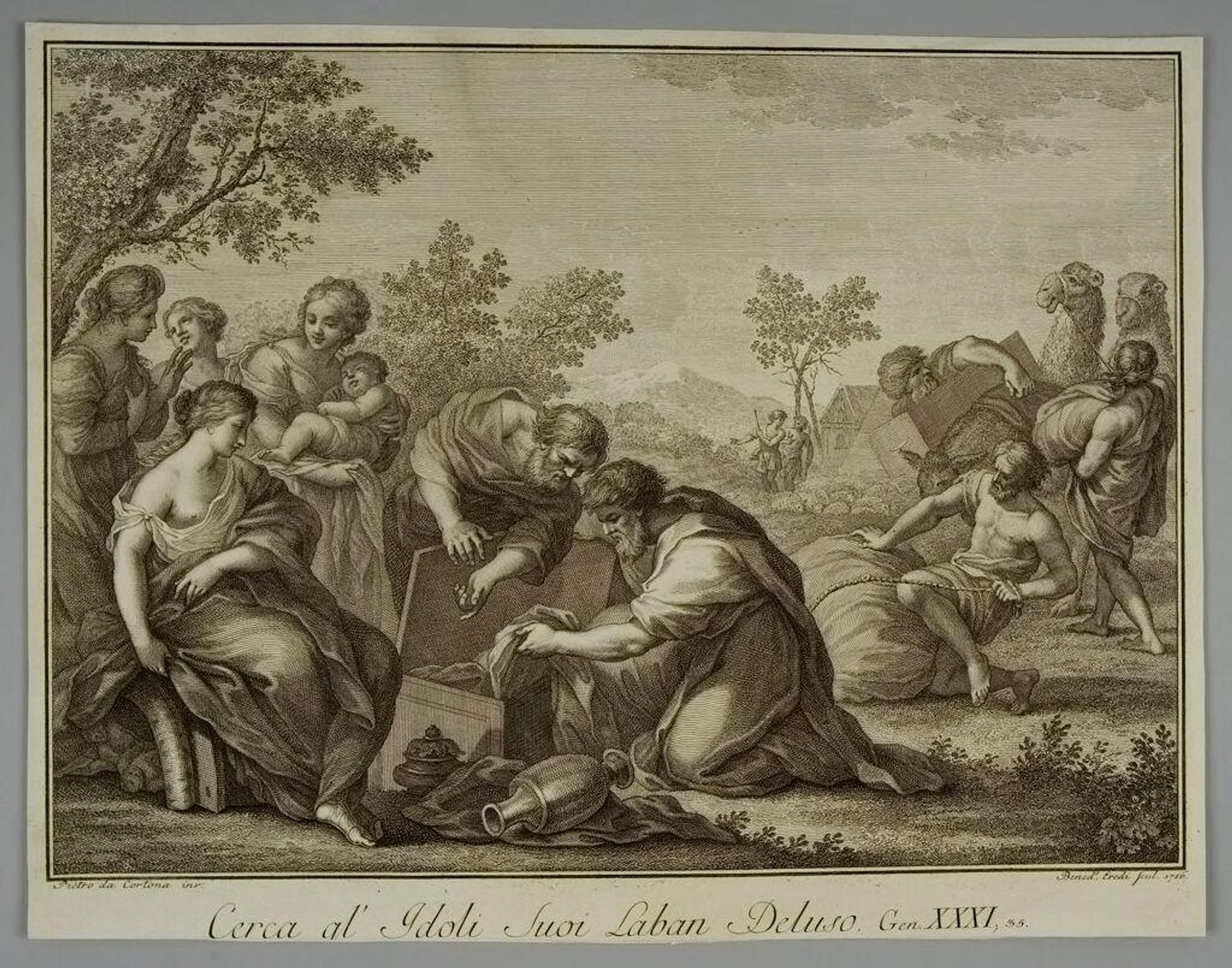Laban Searching for His Images by Benedetto Eredi