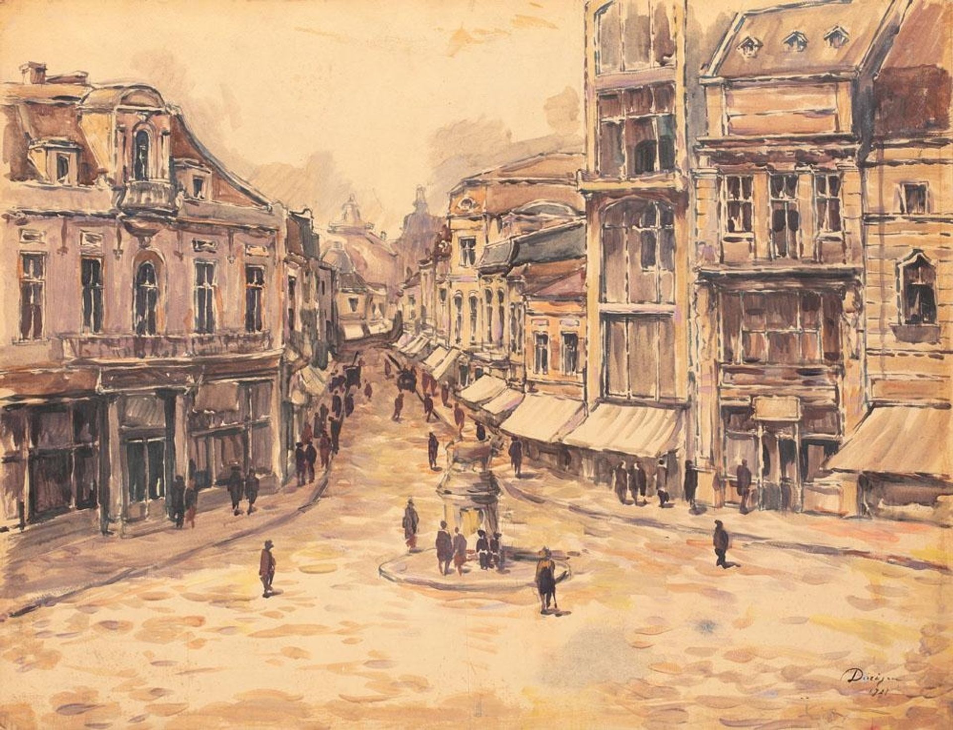 Towards Lipscani by Nicolae Darascu