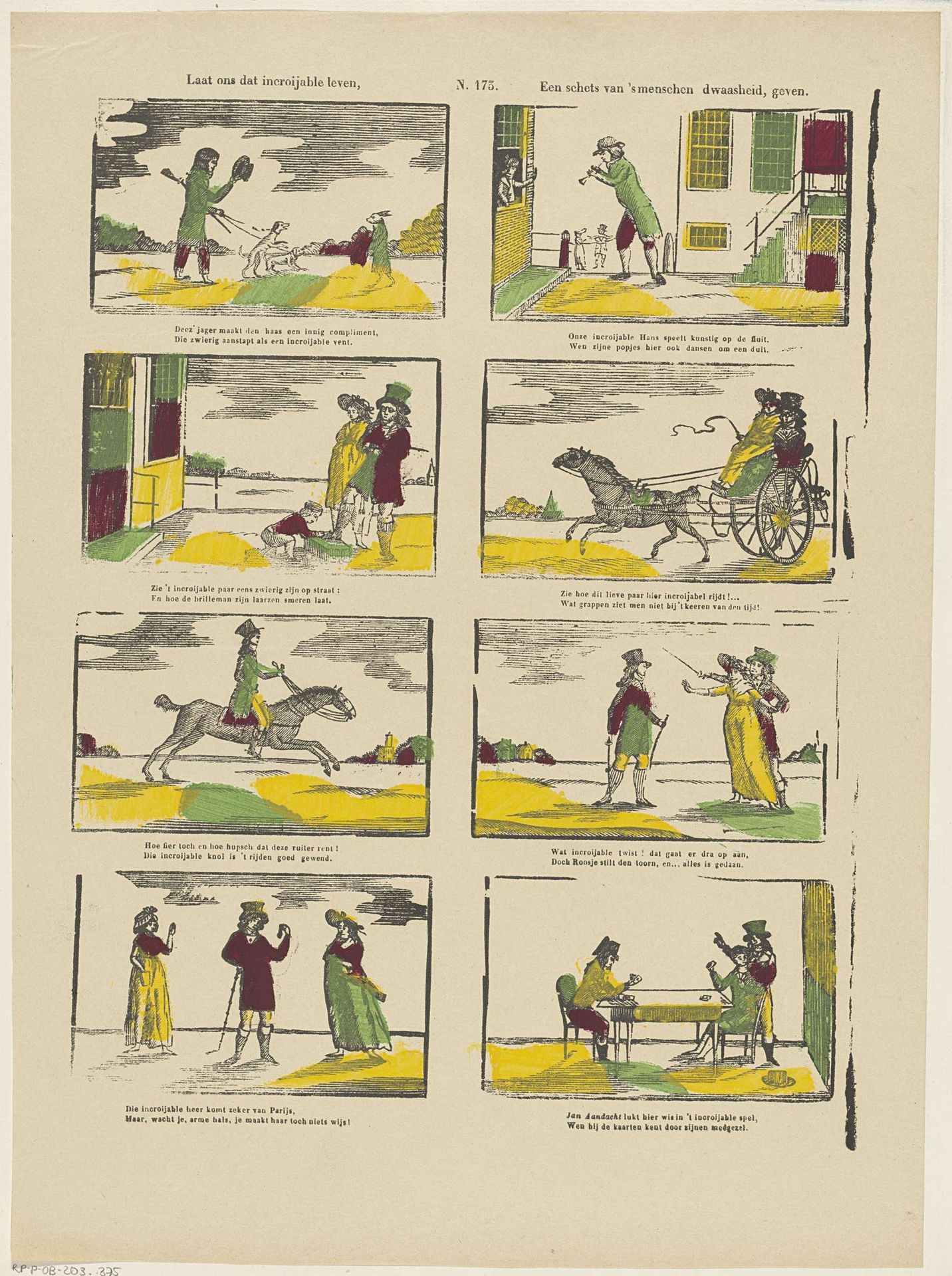 Laat ons dat incroijable leven, / Een schets van 's menschen dwaasheid, geven by Glenisson & Zonen