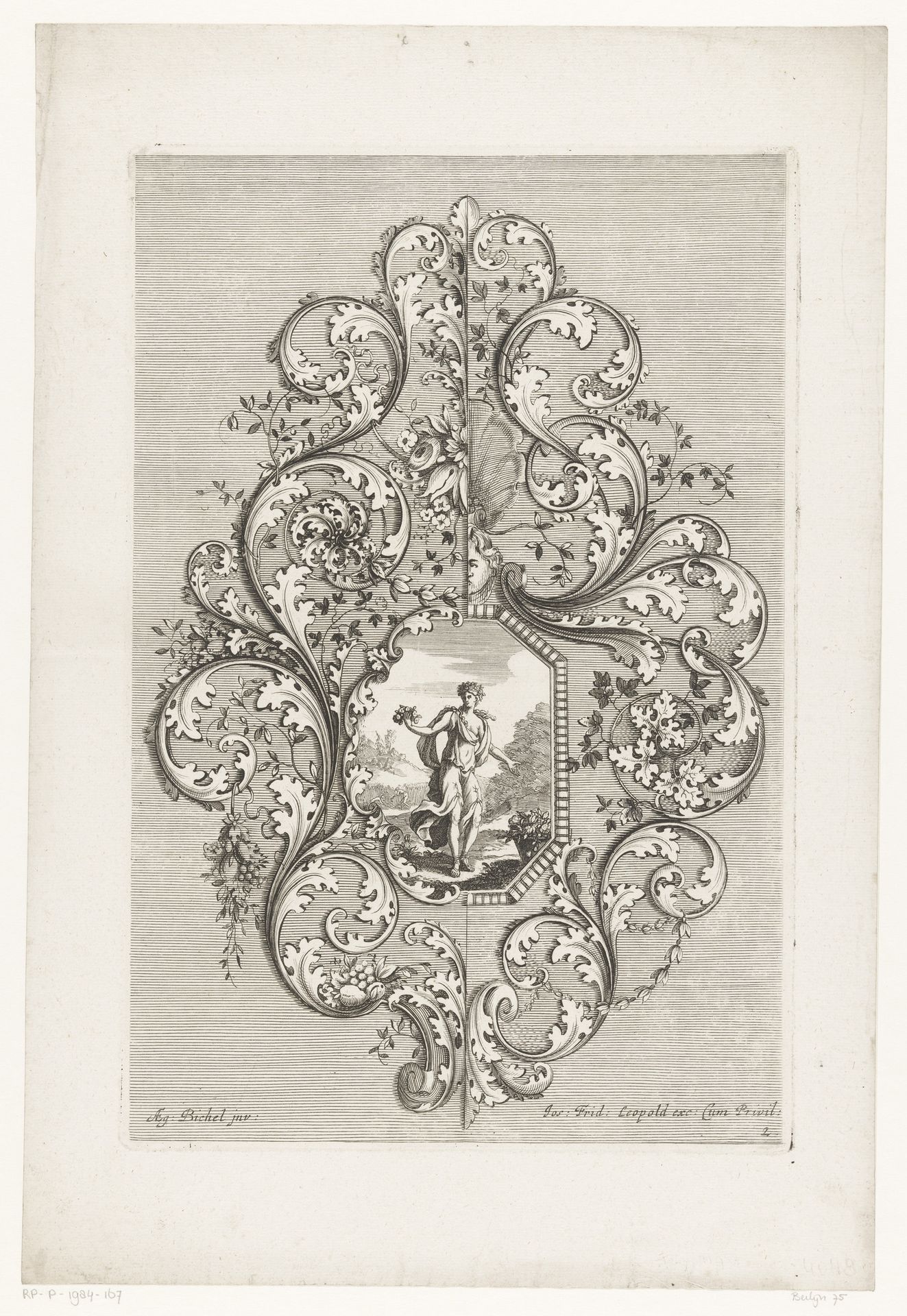 Medaillon met Flora by Anonymous