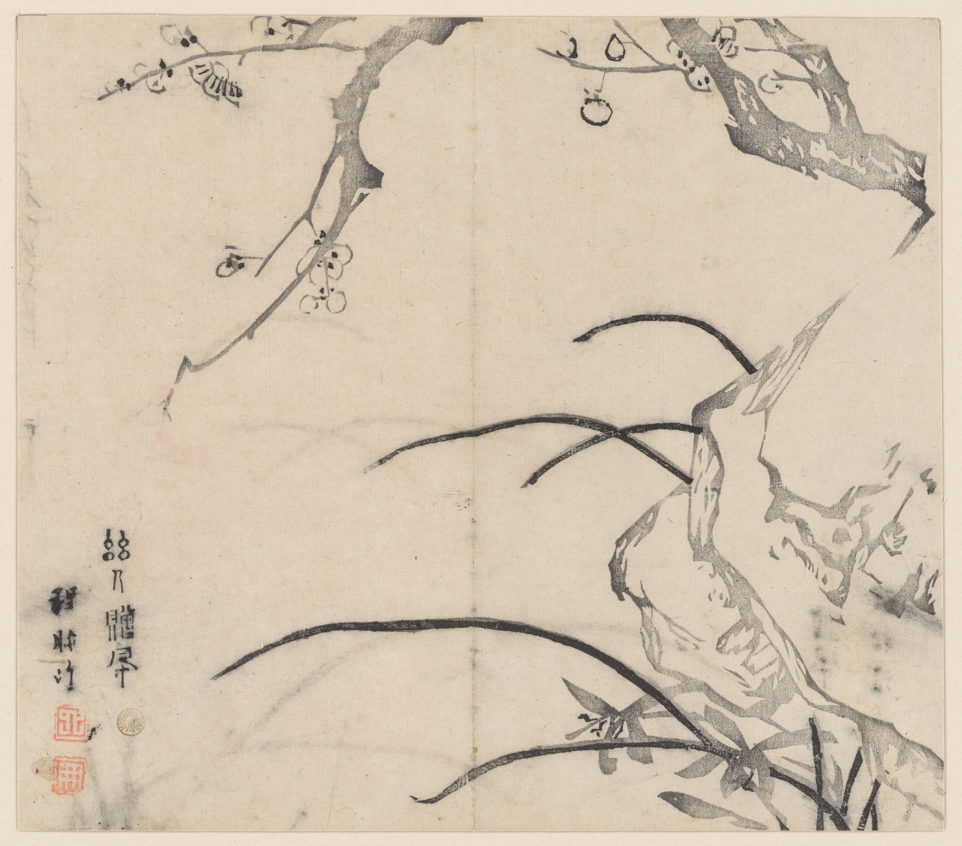 Page from the Ten Bamboo Studio Manual of Painting and Calligraphy by Hu Zhengyan