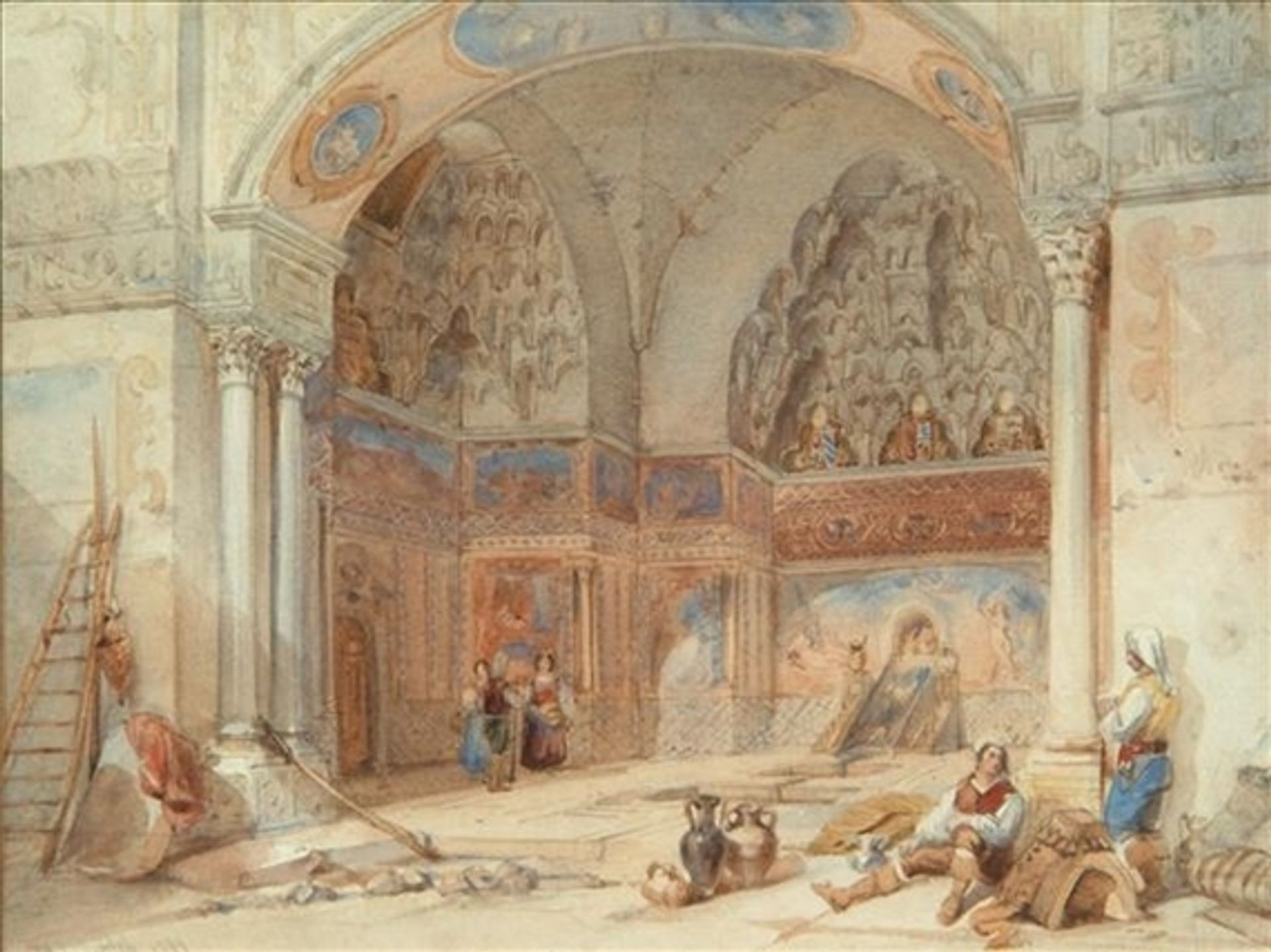 Mosque interior by William Leighton Leitch