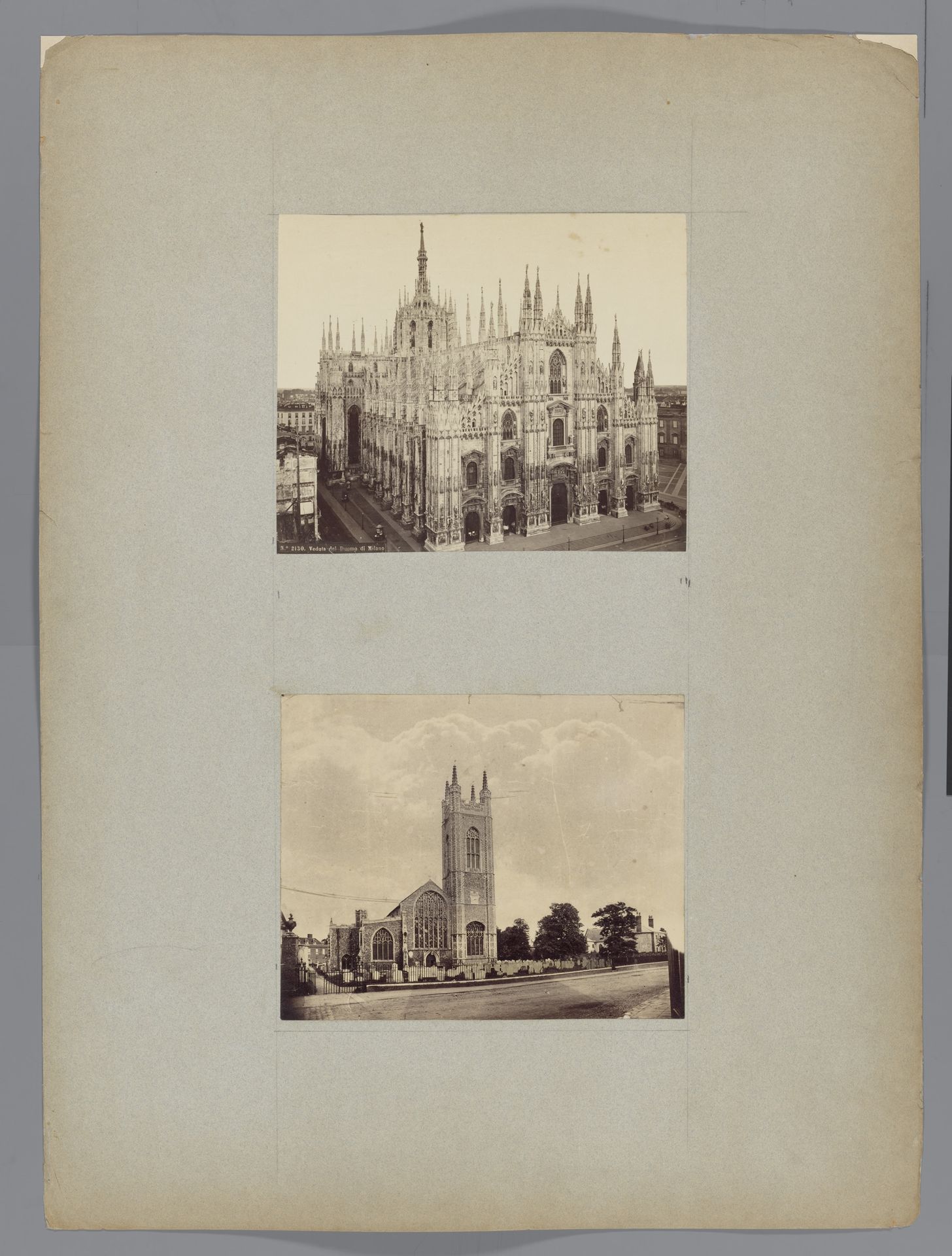 Gezicht op de Dom te Milaan, noordwestzijde by Roberto Rive