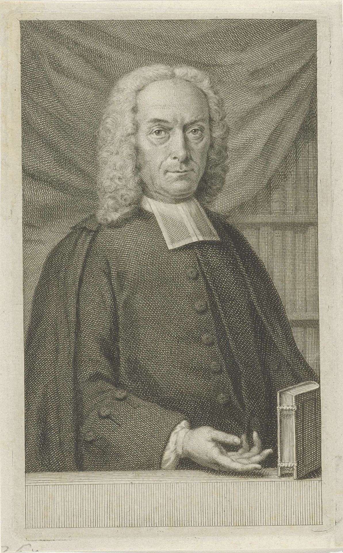 Portret van Joannes Deknatel by Jacob Houbraken