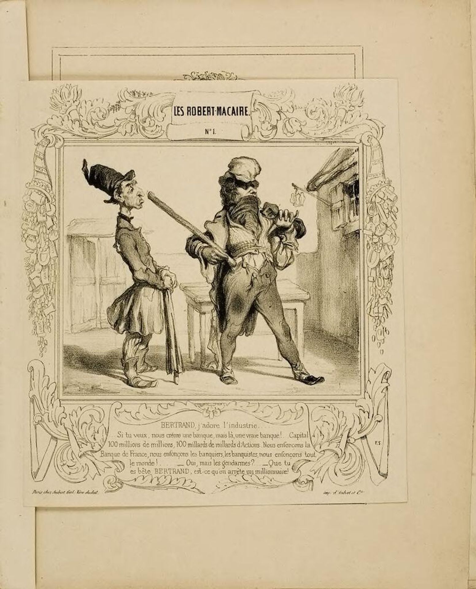 Robert Macaire, Banker by Honoré Daumier