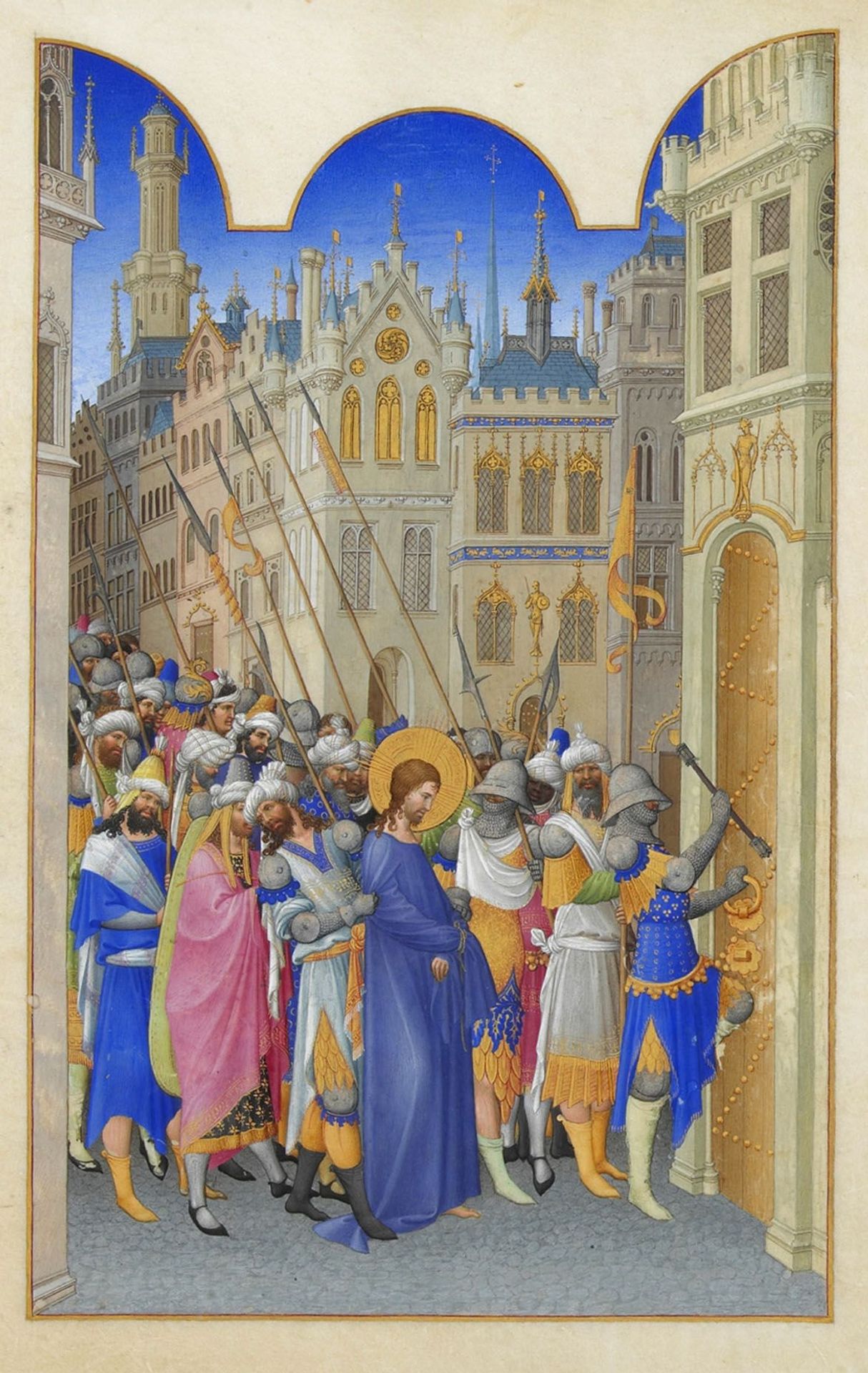 Christ Led to the Praetorium by Limbourg brothers