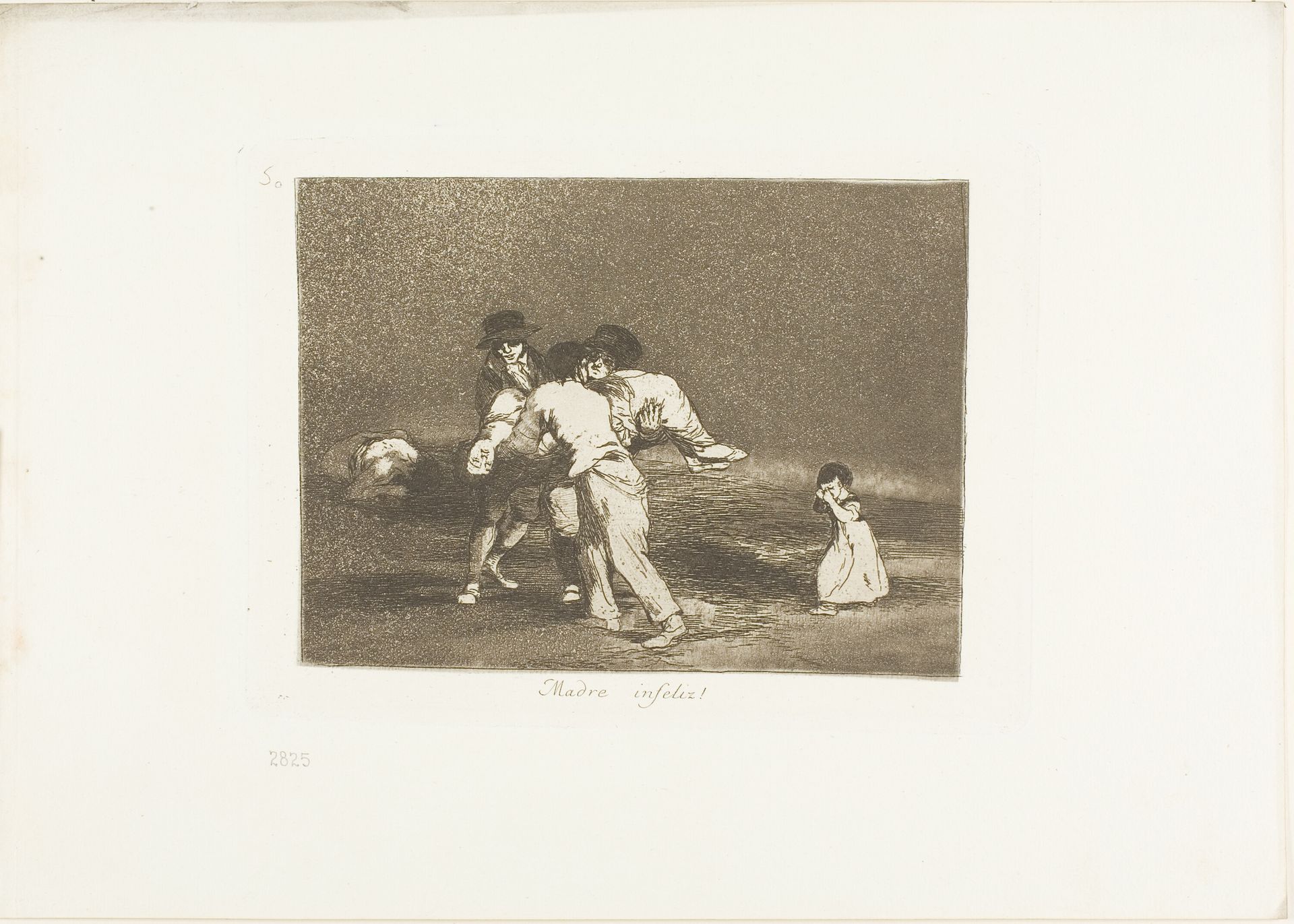 Unhappy Mother!, plate 50 from The Disasters of War by Francisco de Goya